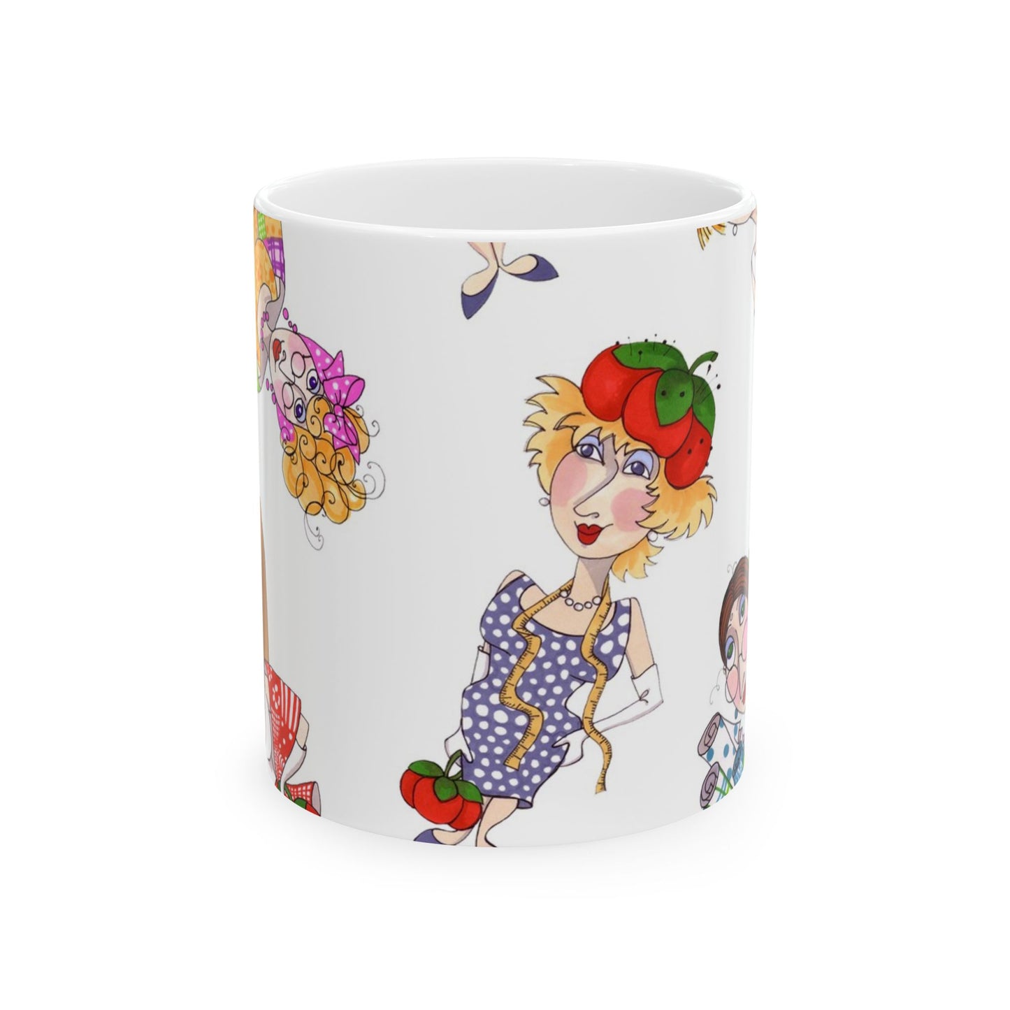 Fun Ladies Tossed White Cup