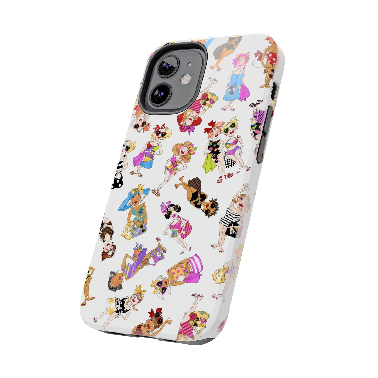 Tossed Beauties White Phone Case