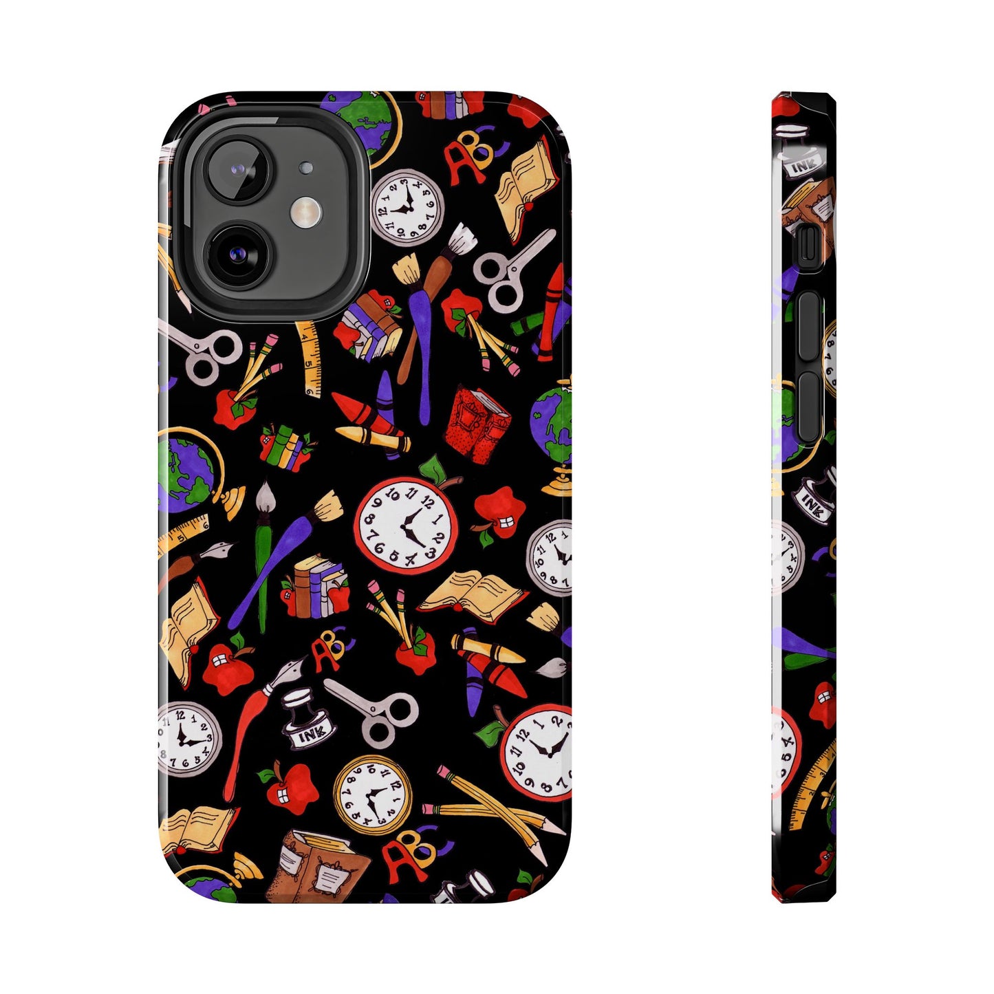 School Stuff Black Phone Case