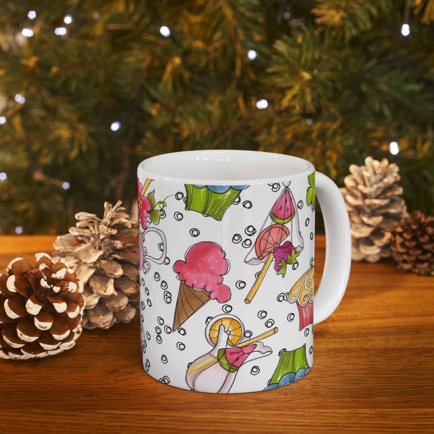 Resort Food White Cup