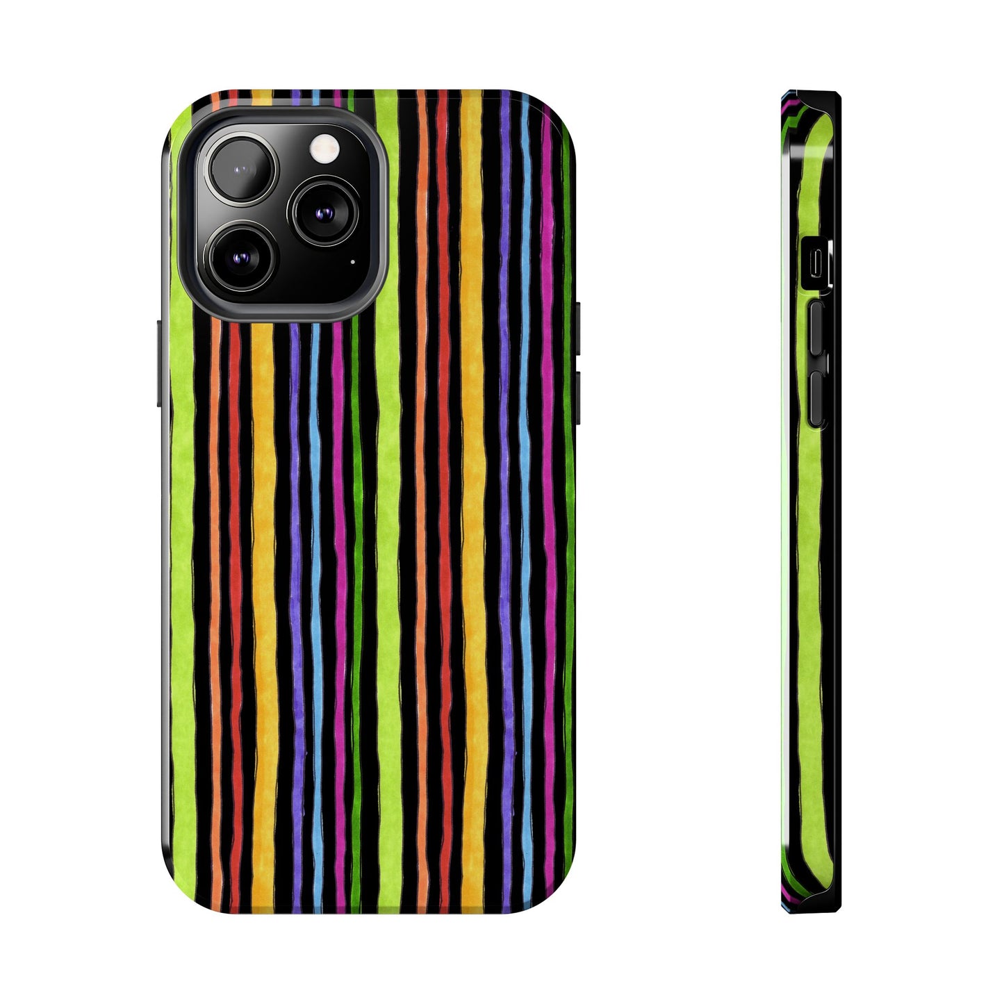 Stripe Fancy Black Phone Case