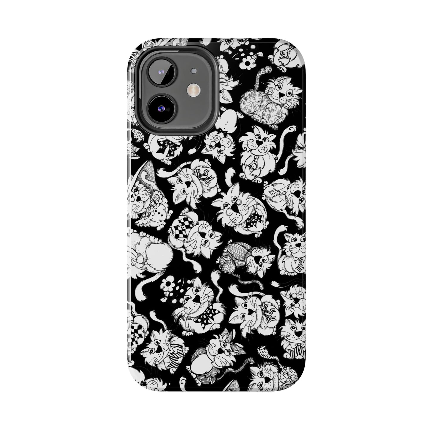 So Kitties Tossed Black Phone Case