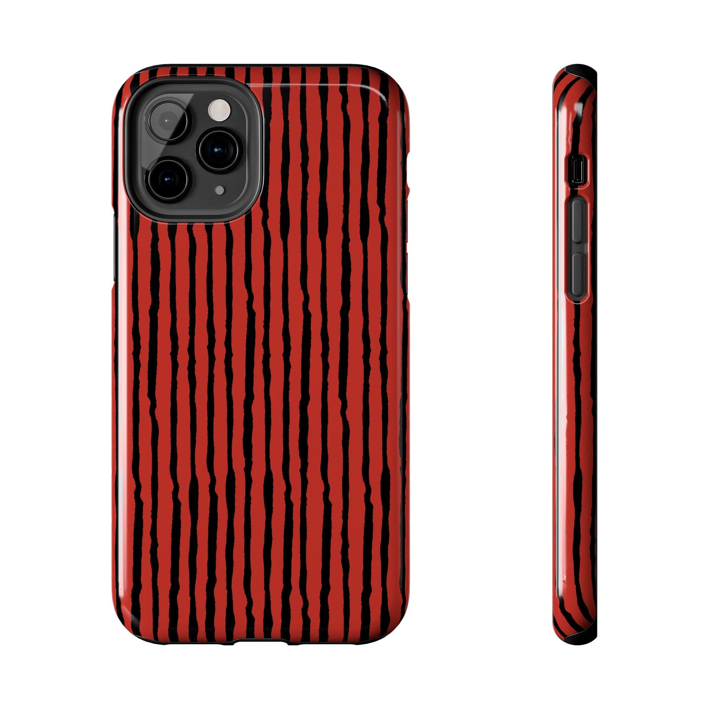 Sorta Stripe Red / Black Phone Case