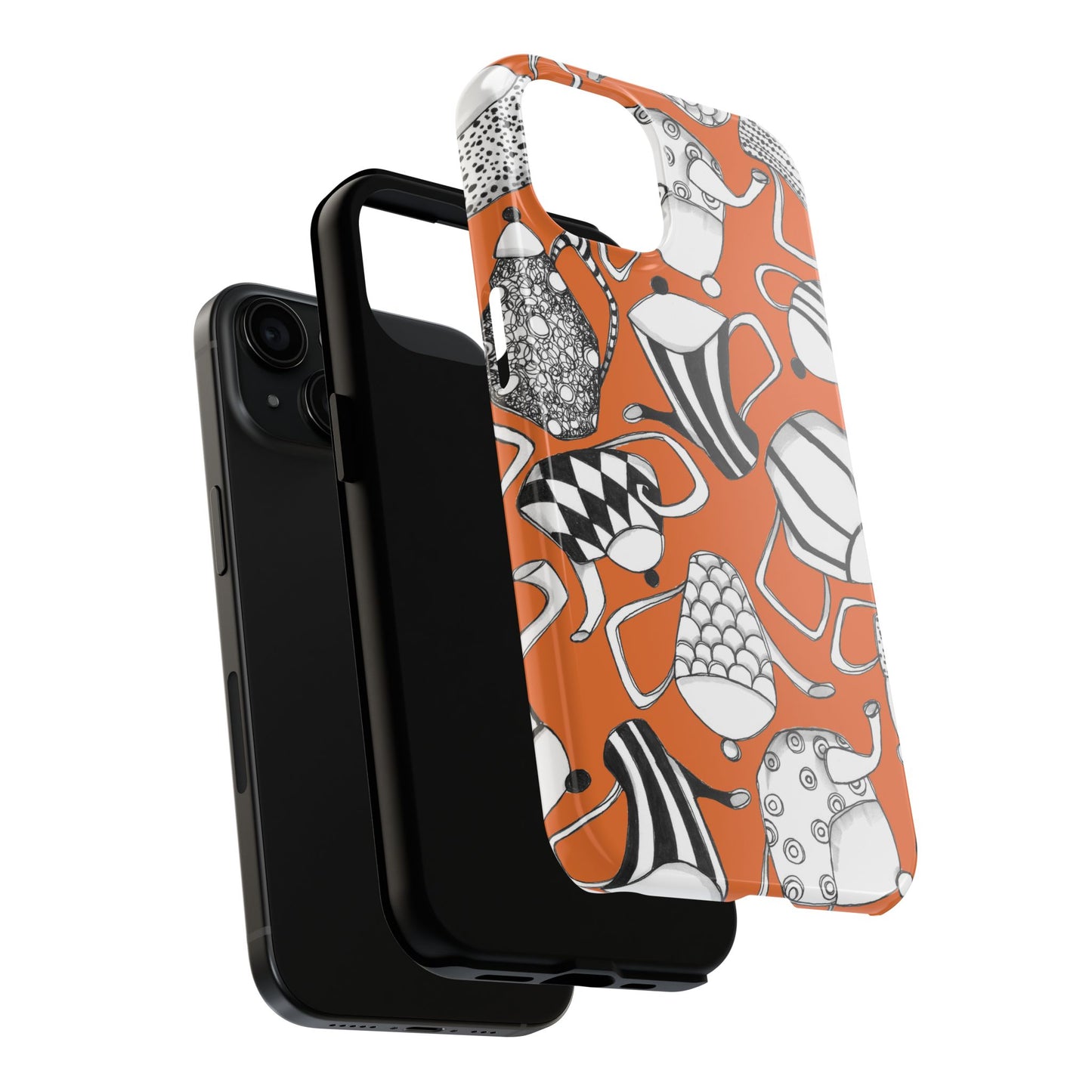 Coffee, Tea Anyone? Orange Phone Case