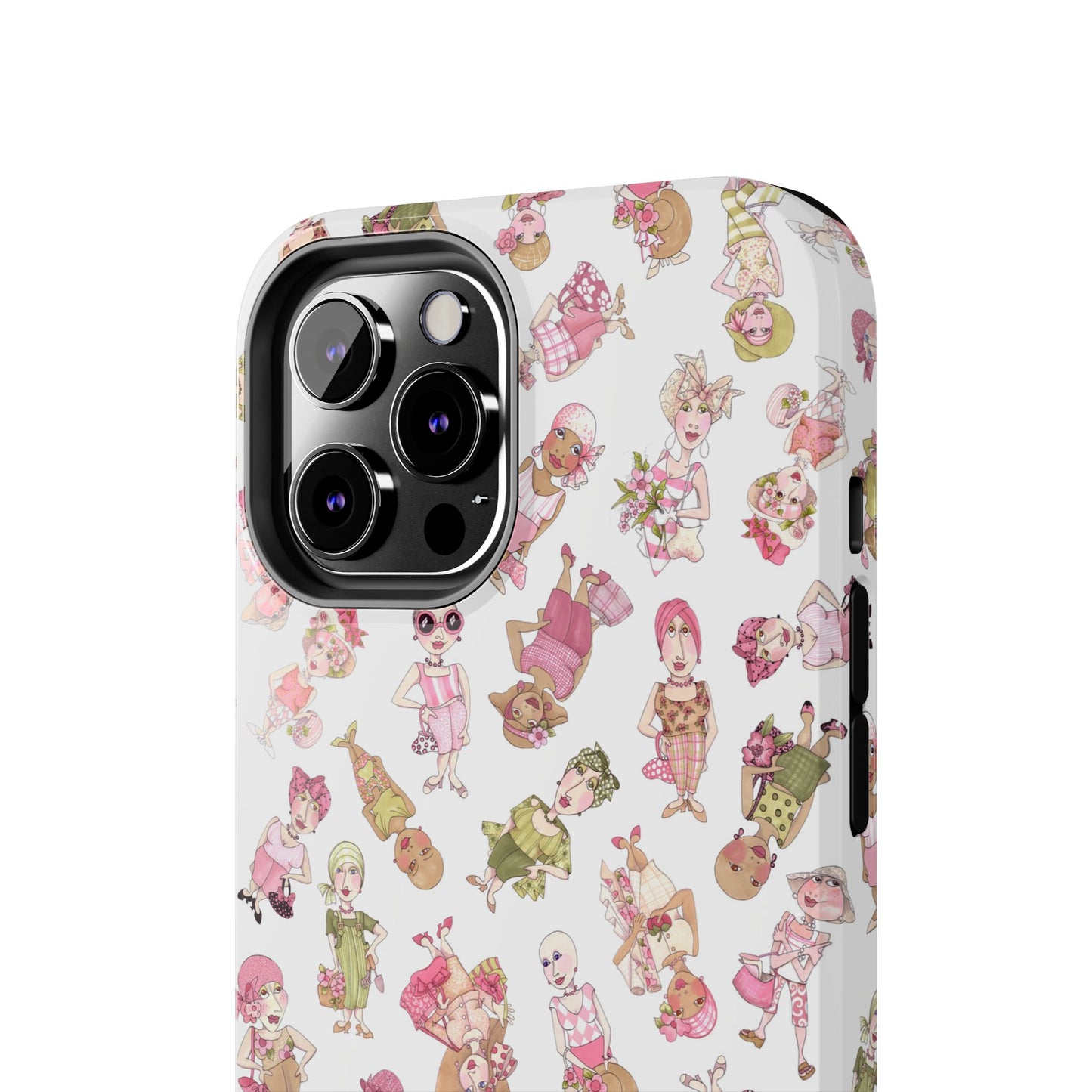 Tossed Ladies White Phone Case