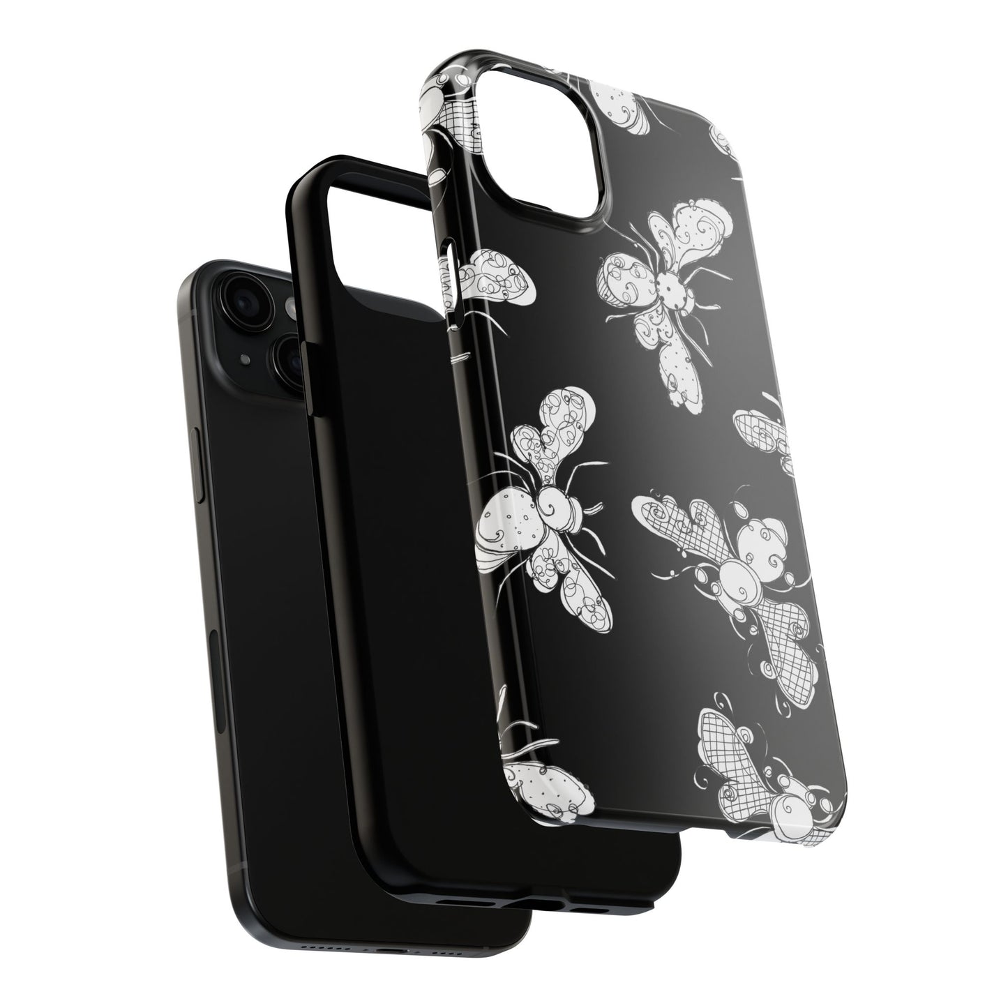 Busy Bee Black Phone Case