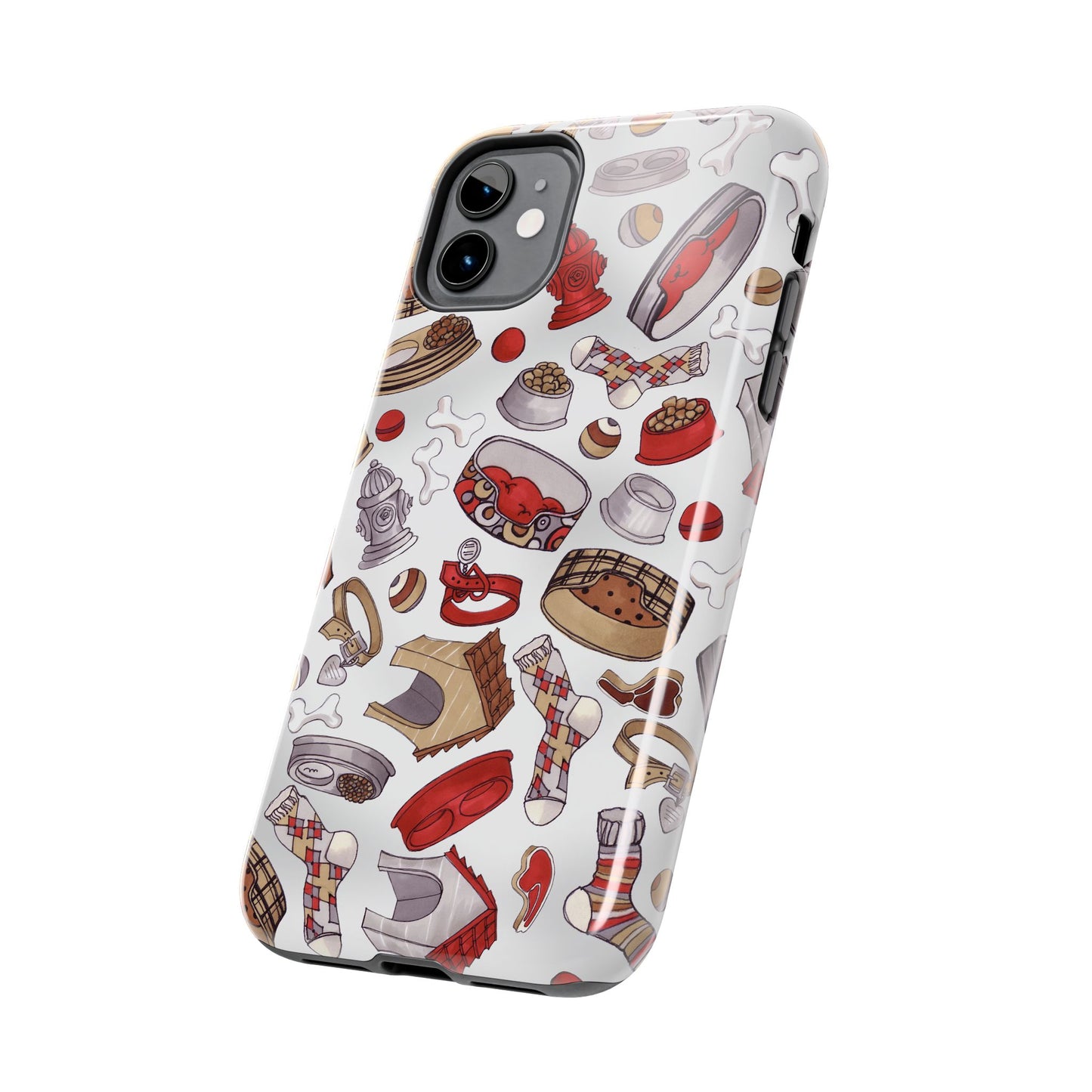 Doggie Stuff Gray Phone Case
