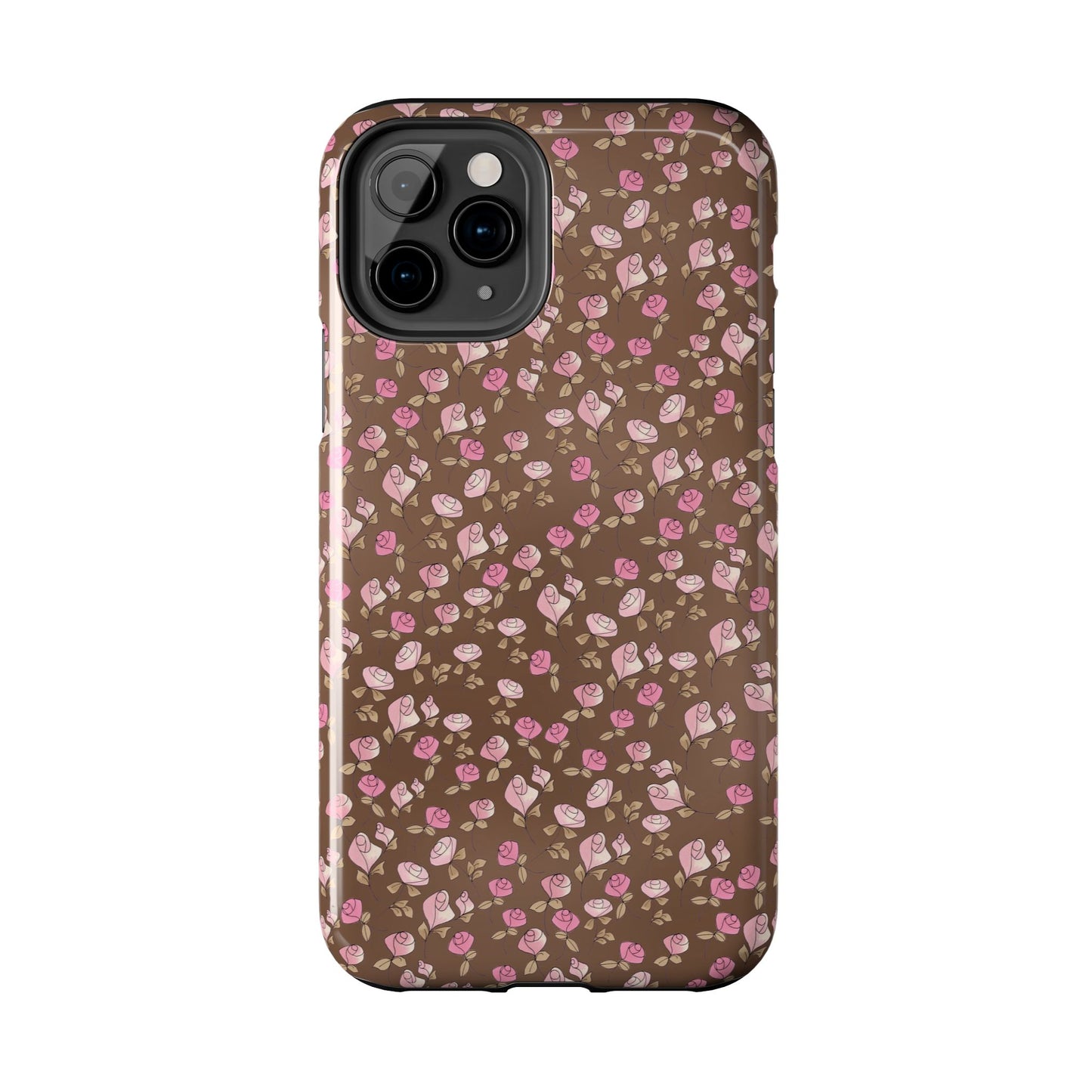 Little Bitty Roses Chocolate Phone Case