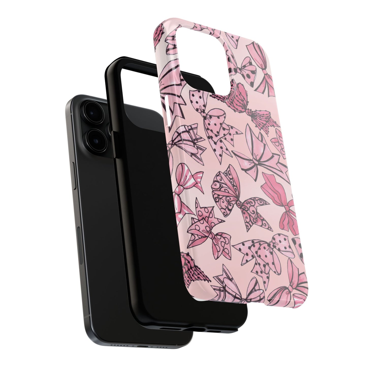 Blushing Bows Pink Sky Phone Case