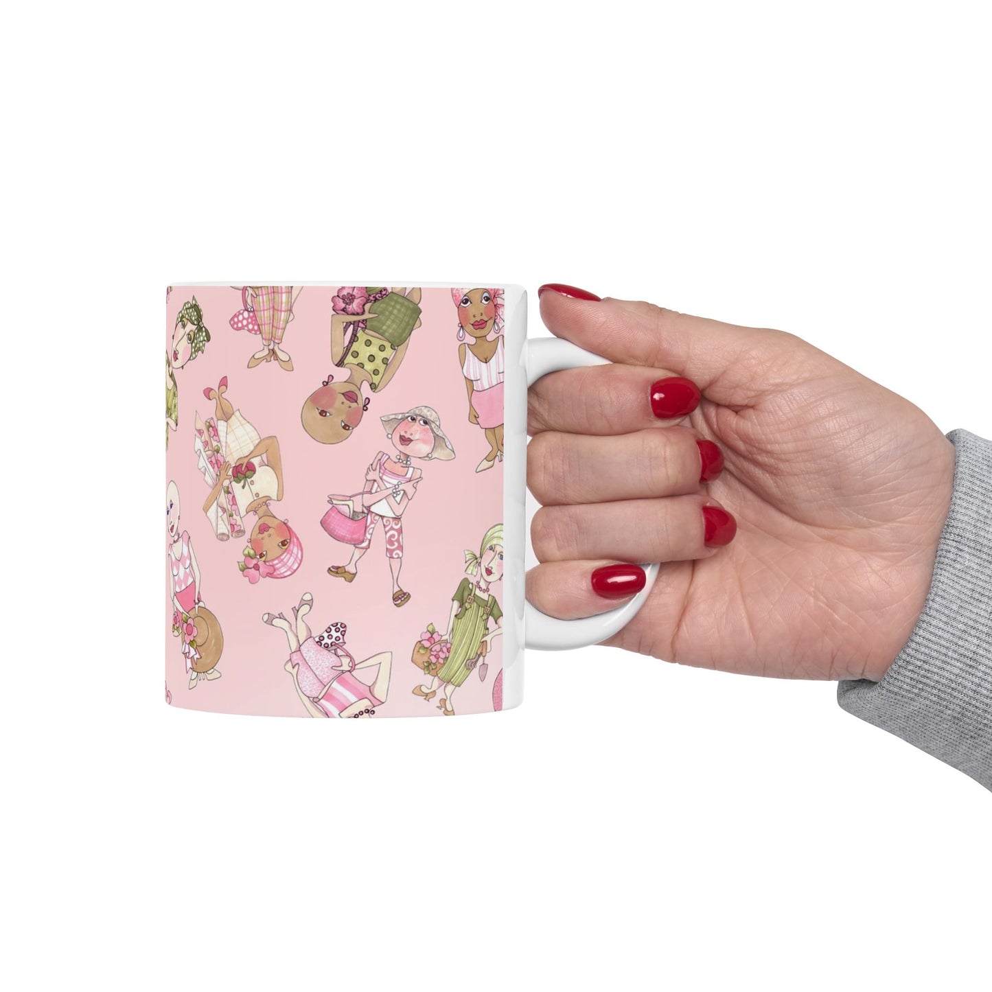 Tossed Ladies Pink Cup