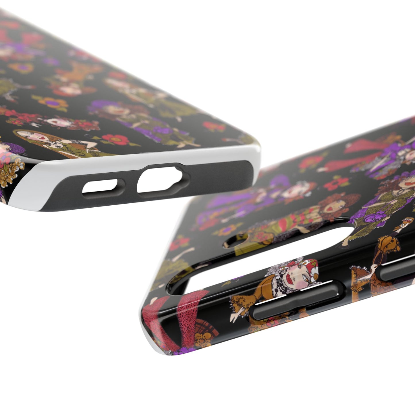 Tossed Gypsies Black Phone Case