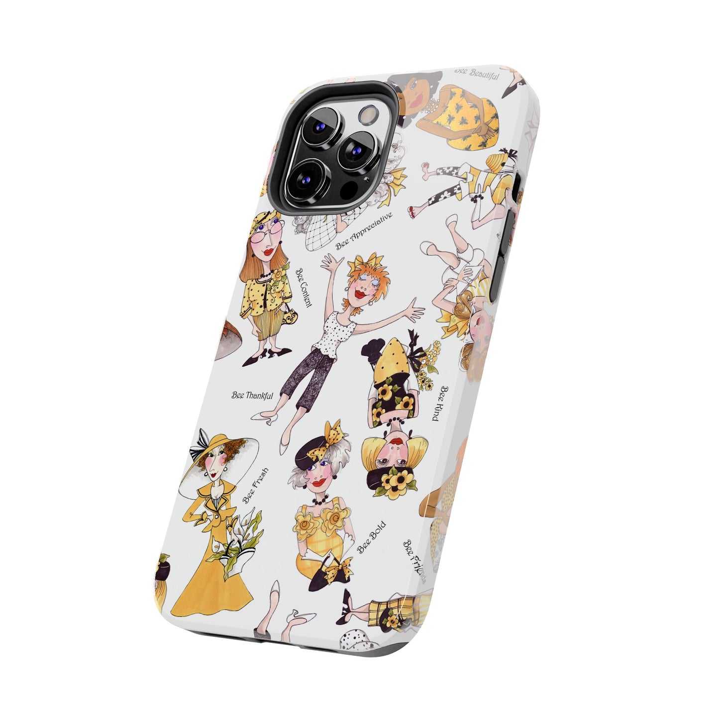 Bee Tossed White Phone Case