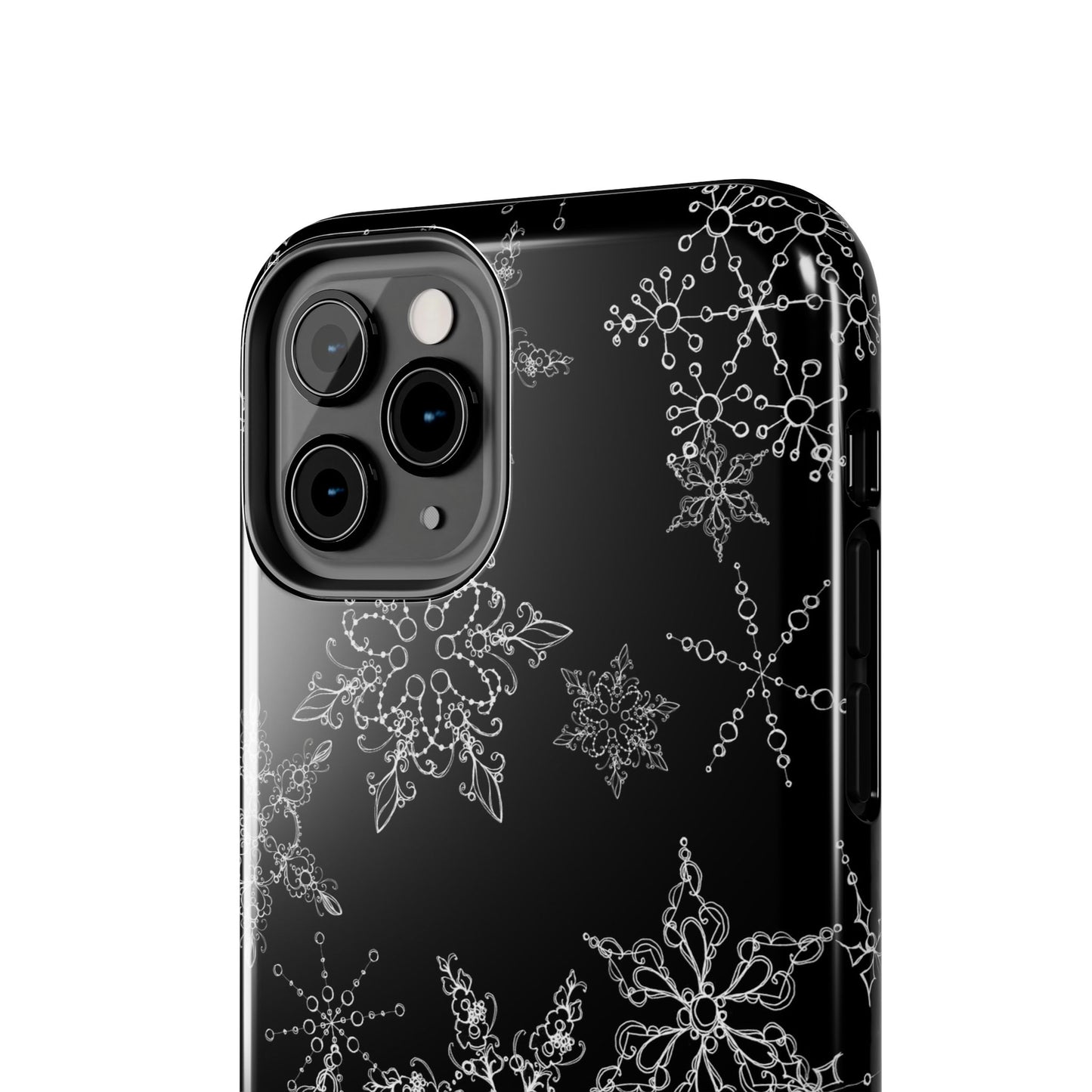 Random Flakes Black Phone Case