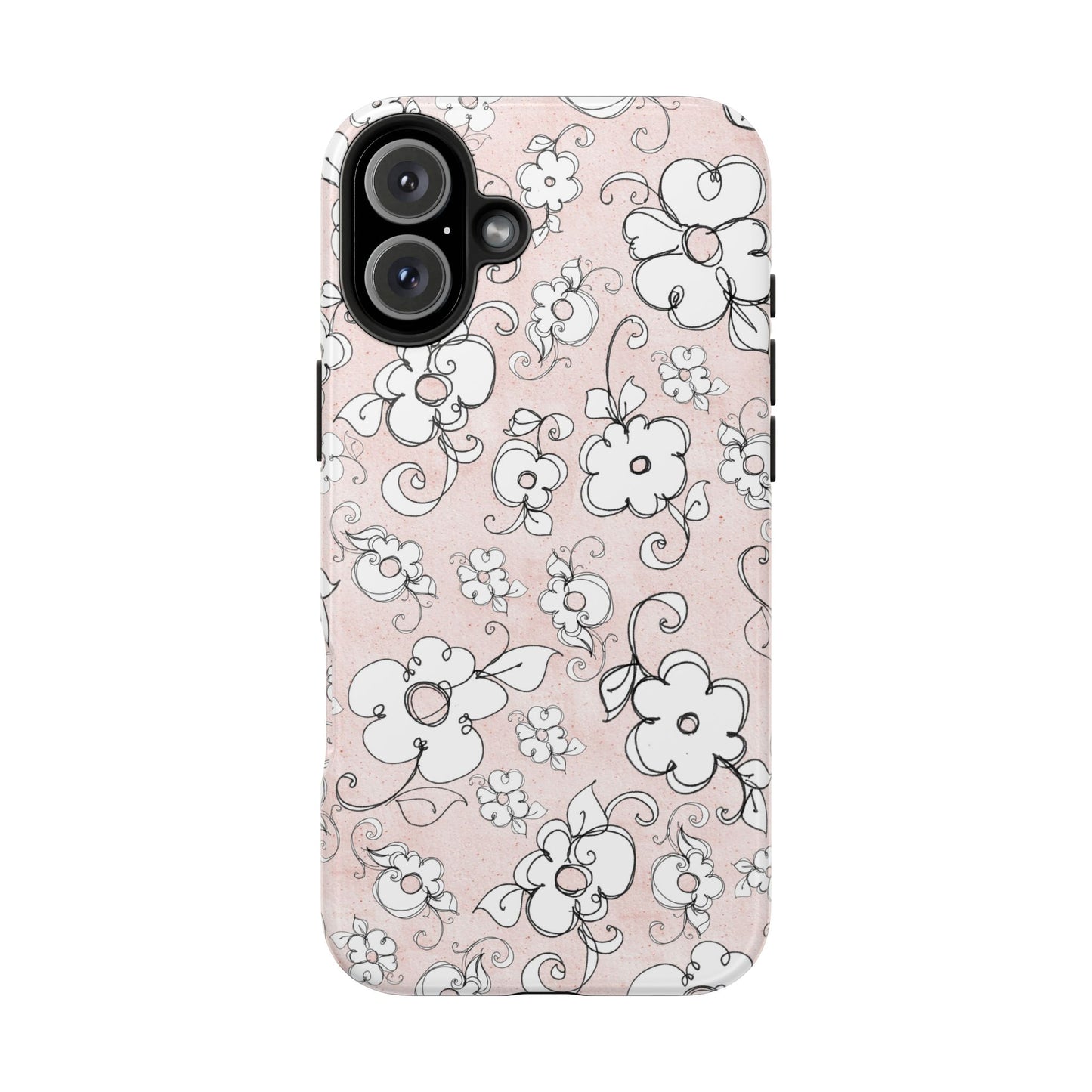 Lady Flowers Paris Pink Phone Case