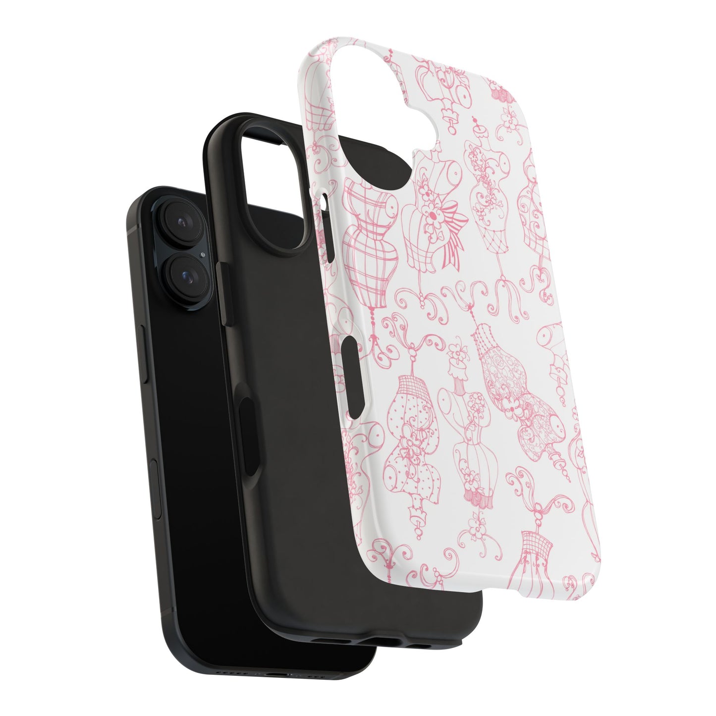 Mannequinique White / Pink Phone Case