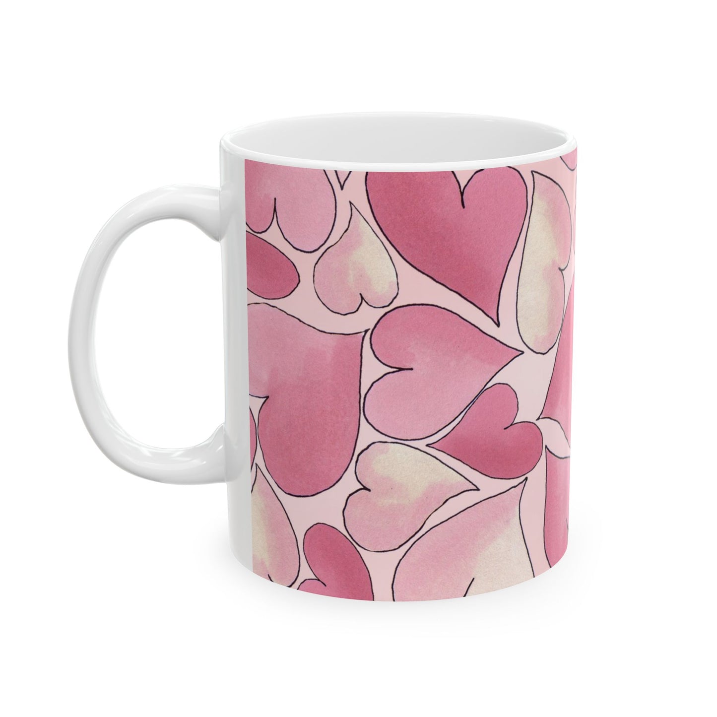 Hearts Pink Sky Cup