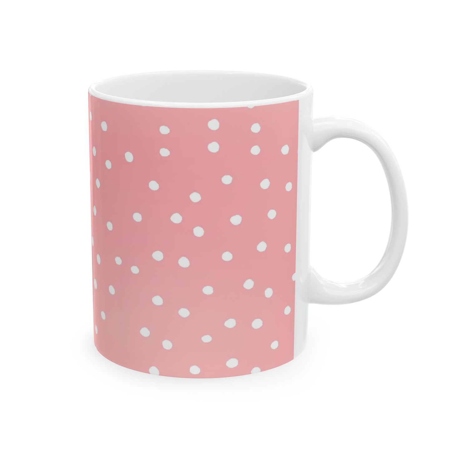 Dinky Dots Coral / White Cup