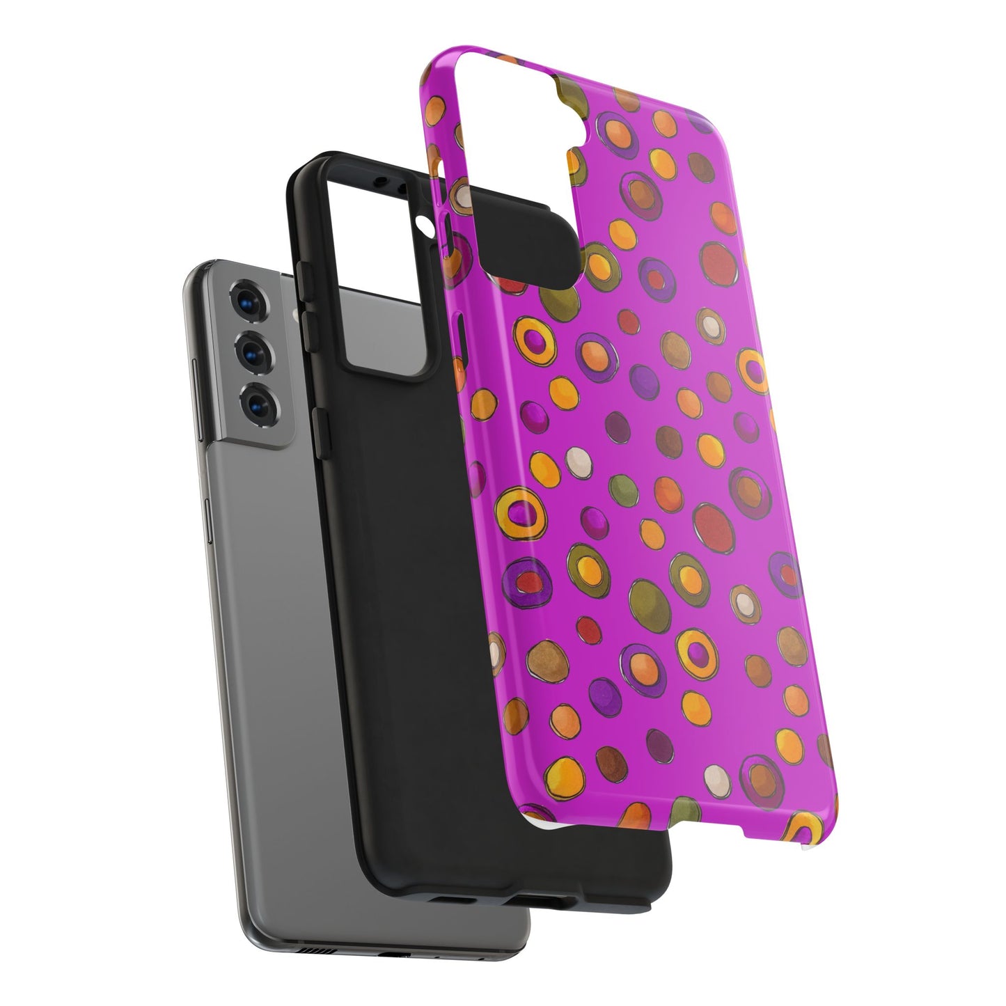 Double Dot Fuchsia Phone Case