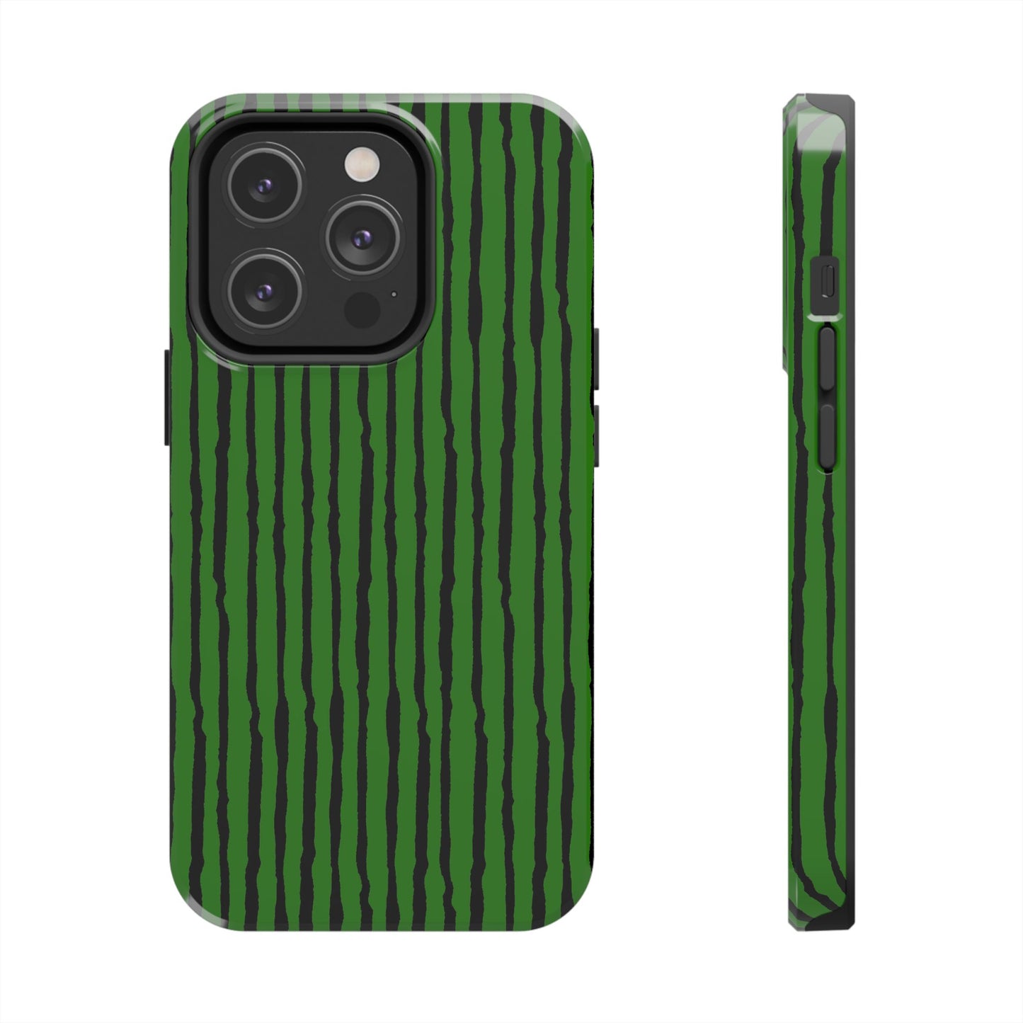 Sorta Stripe Green / Black Phone Case