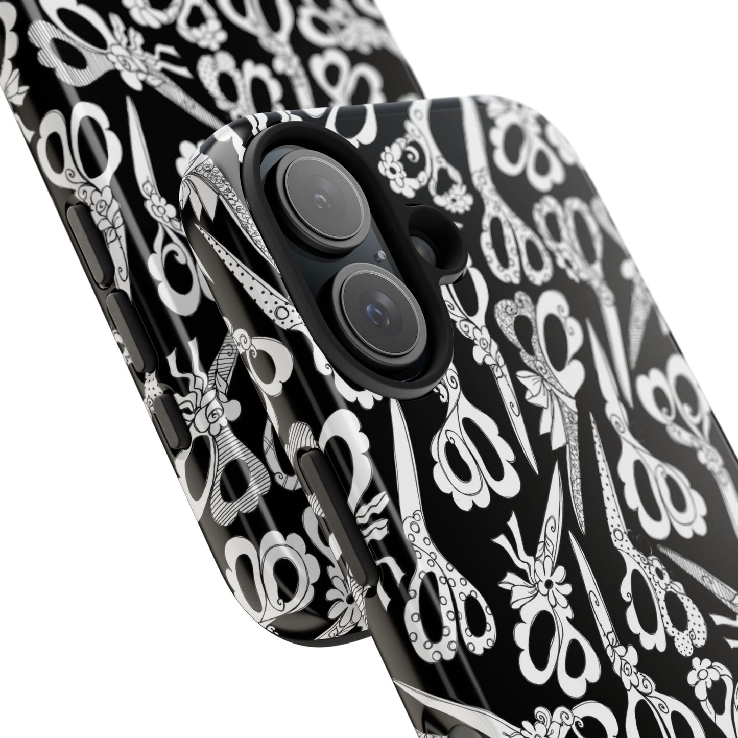 Scissor Blizzard Black Phone Case