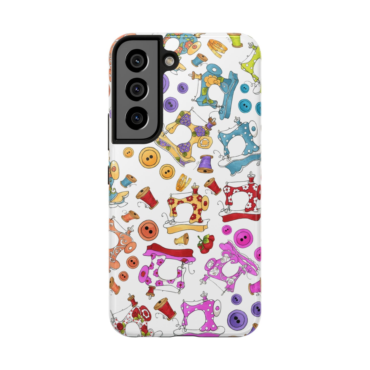 Sew Assorted White Phone Case
