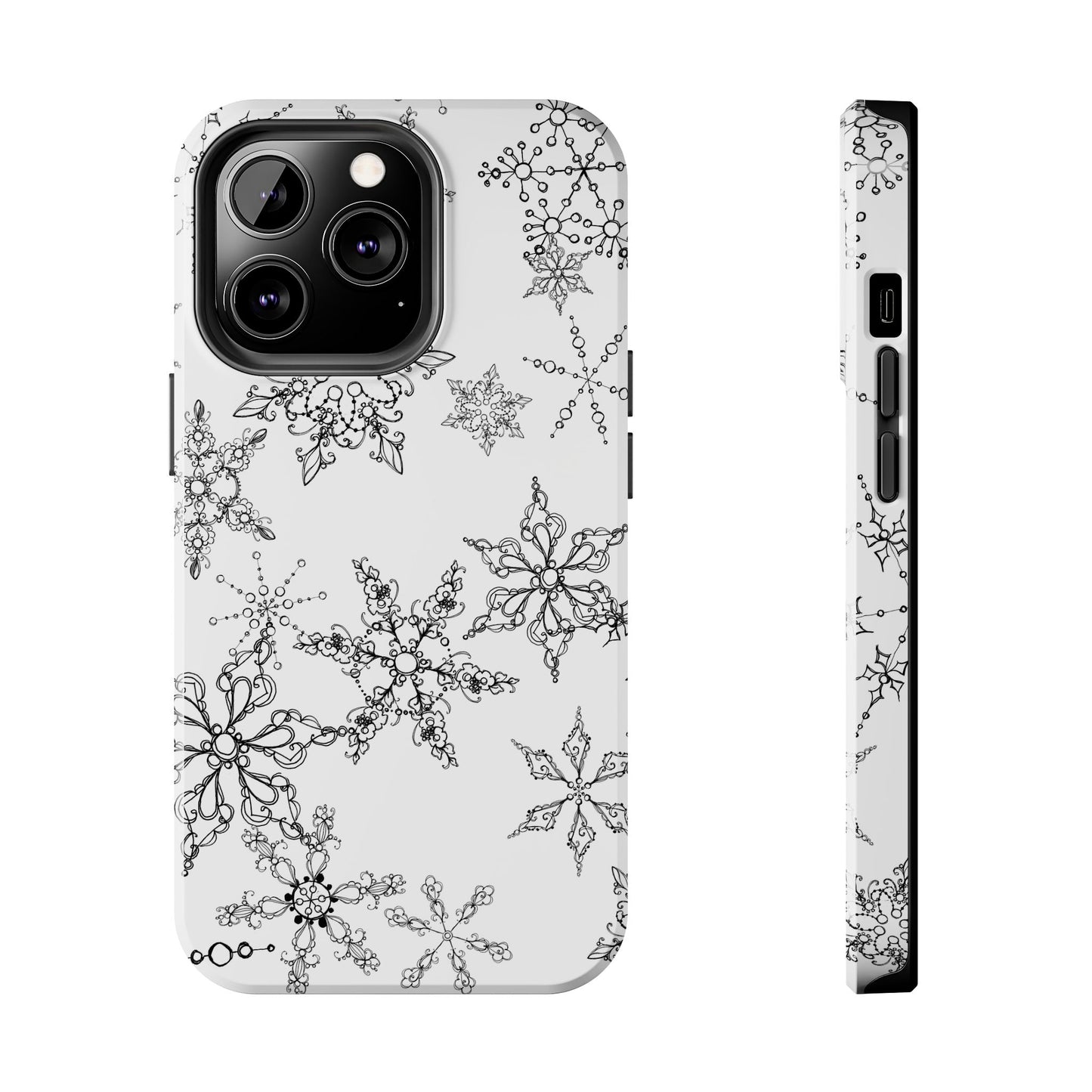 Random Flakes White Phone Case