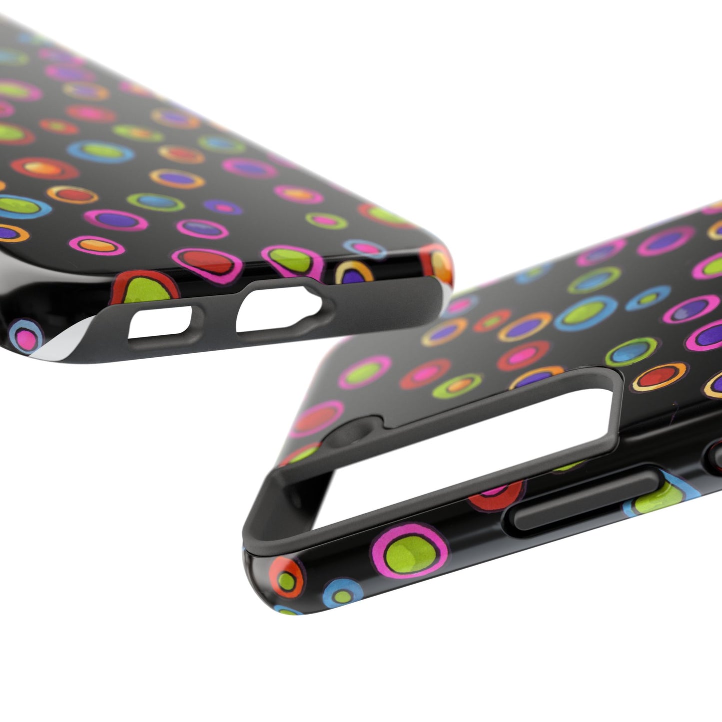 Dopey Dots Black Phone Case