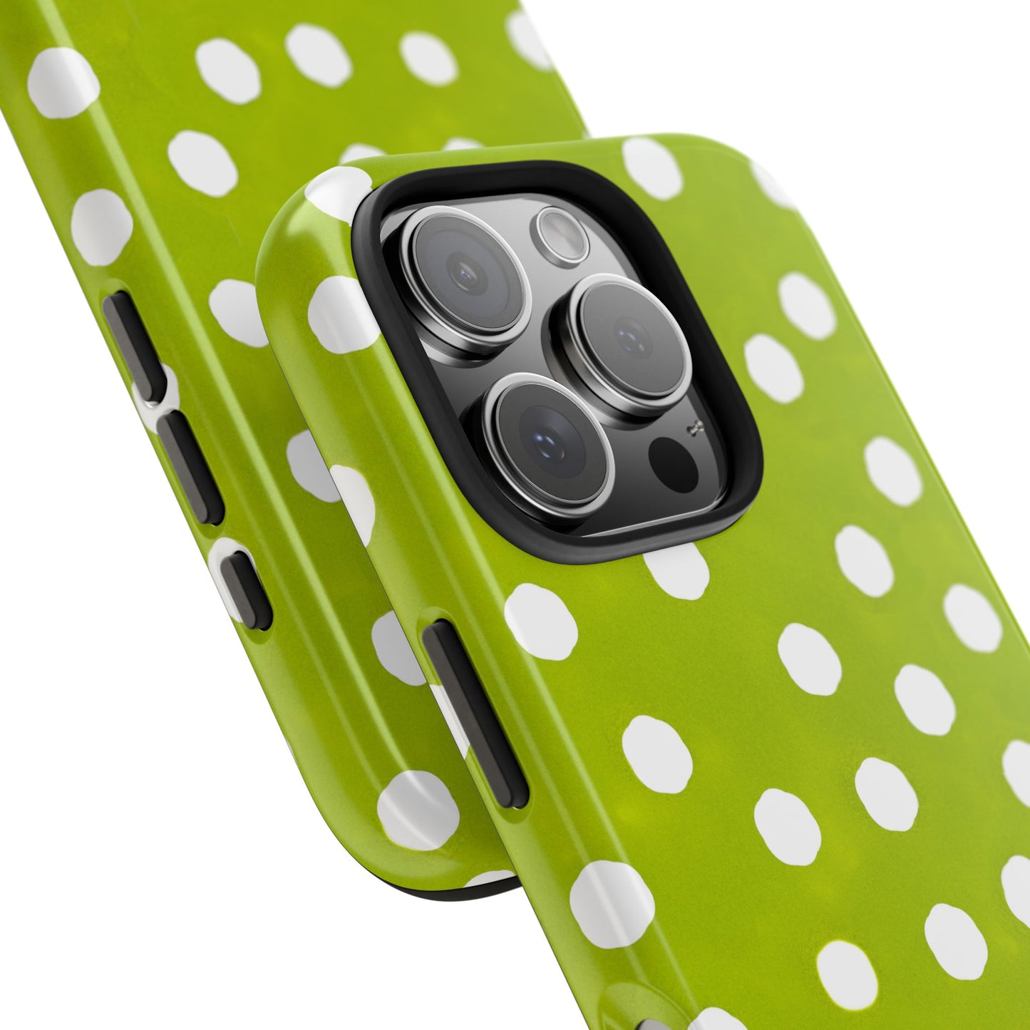 Jumbo Dots Green / White Phone Case