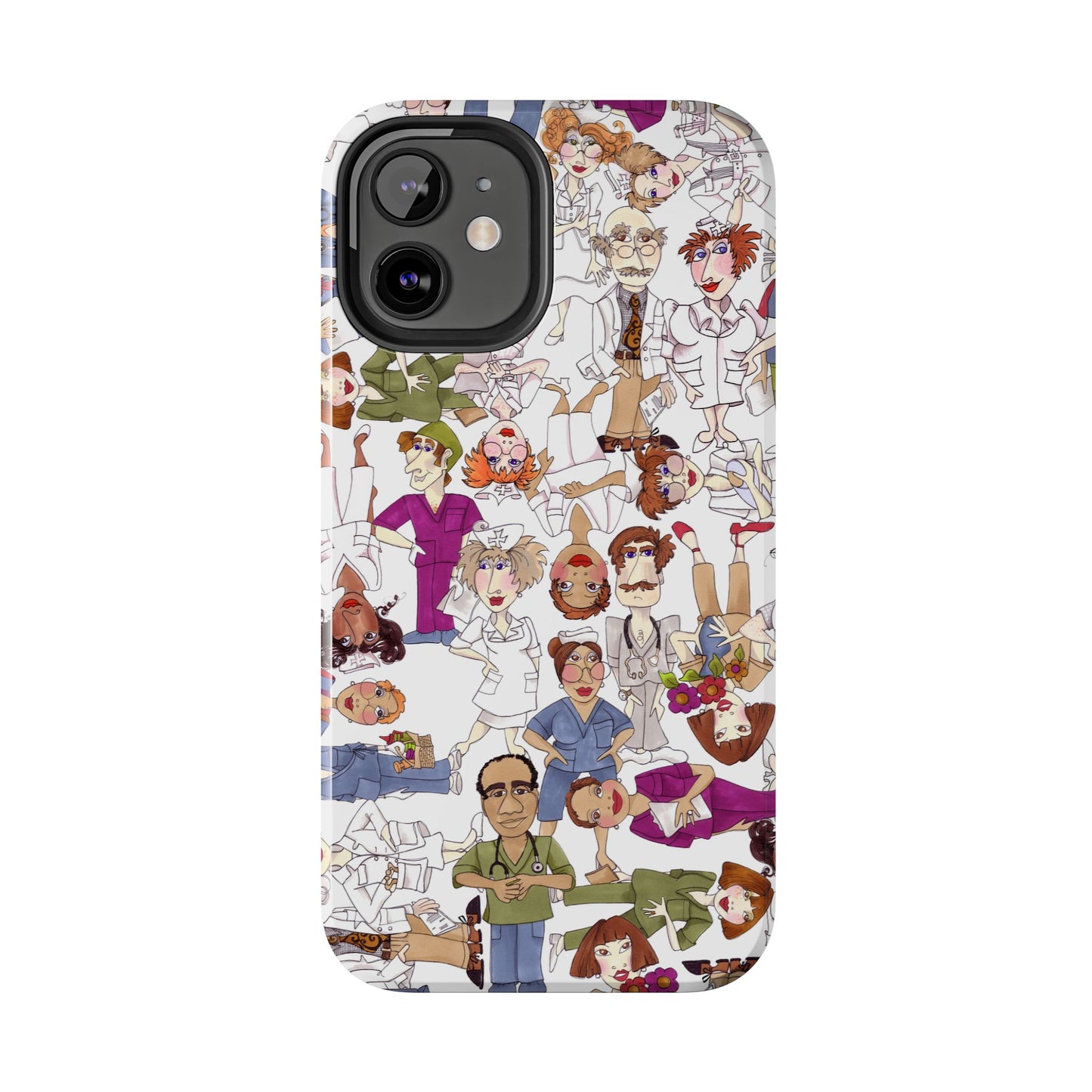 Diverse Nurse White Phone Case