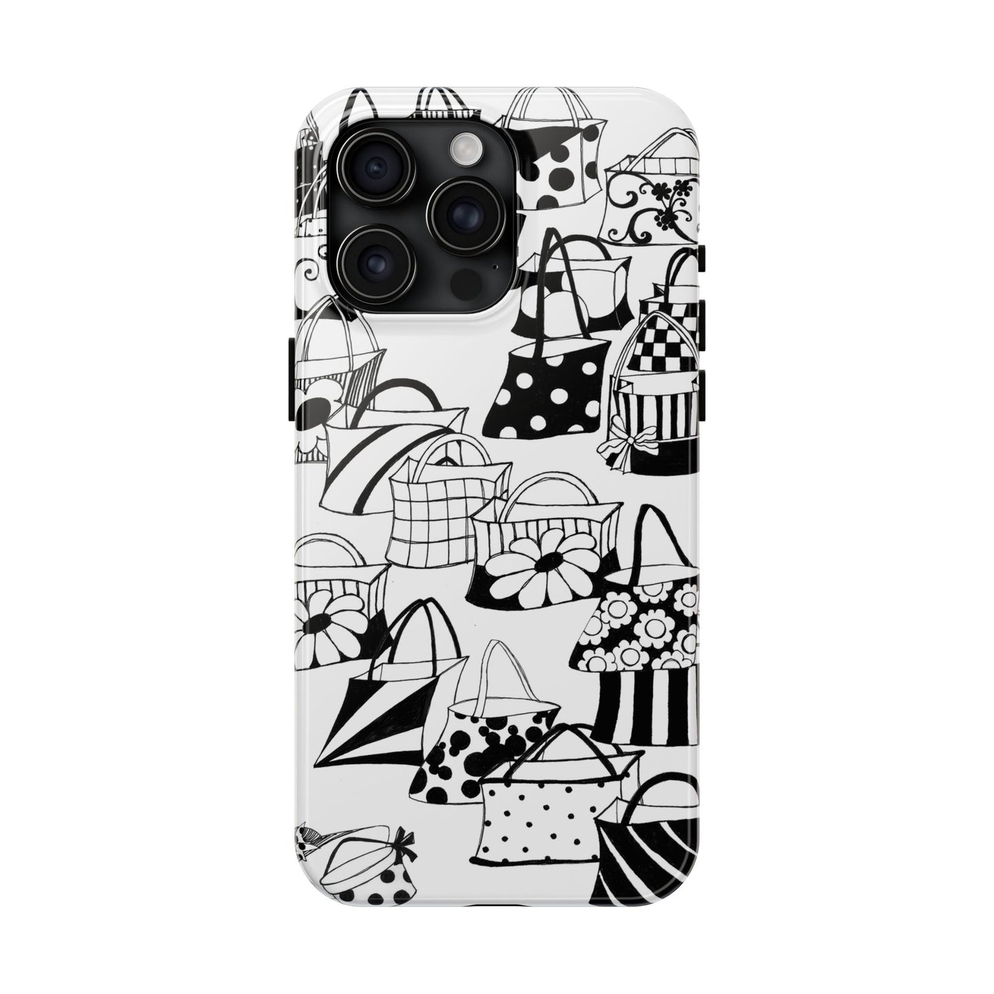 Totes White / Black Phone Case
