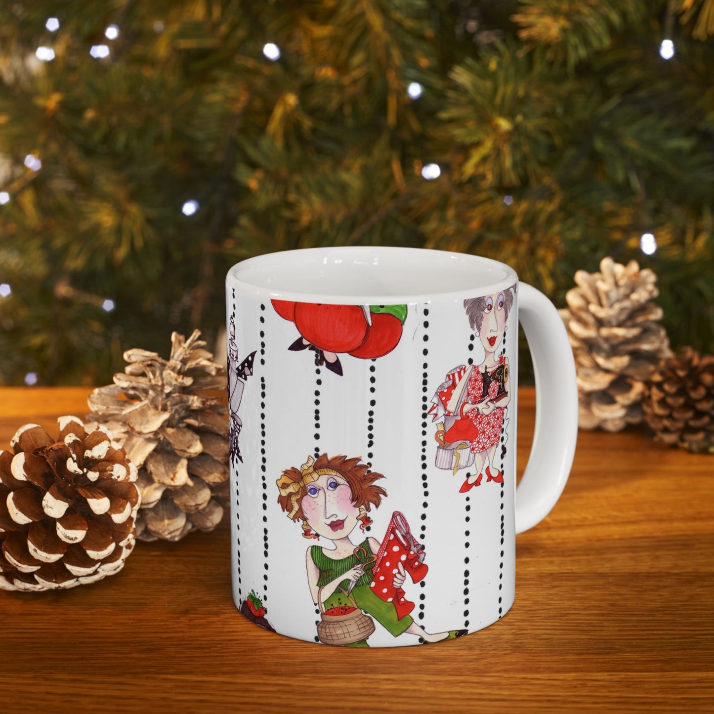 Sewphisticates White / Black Cup