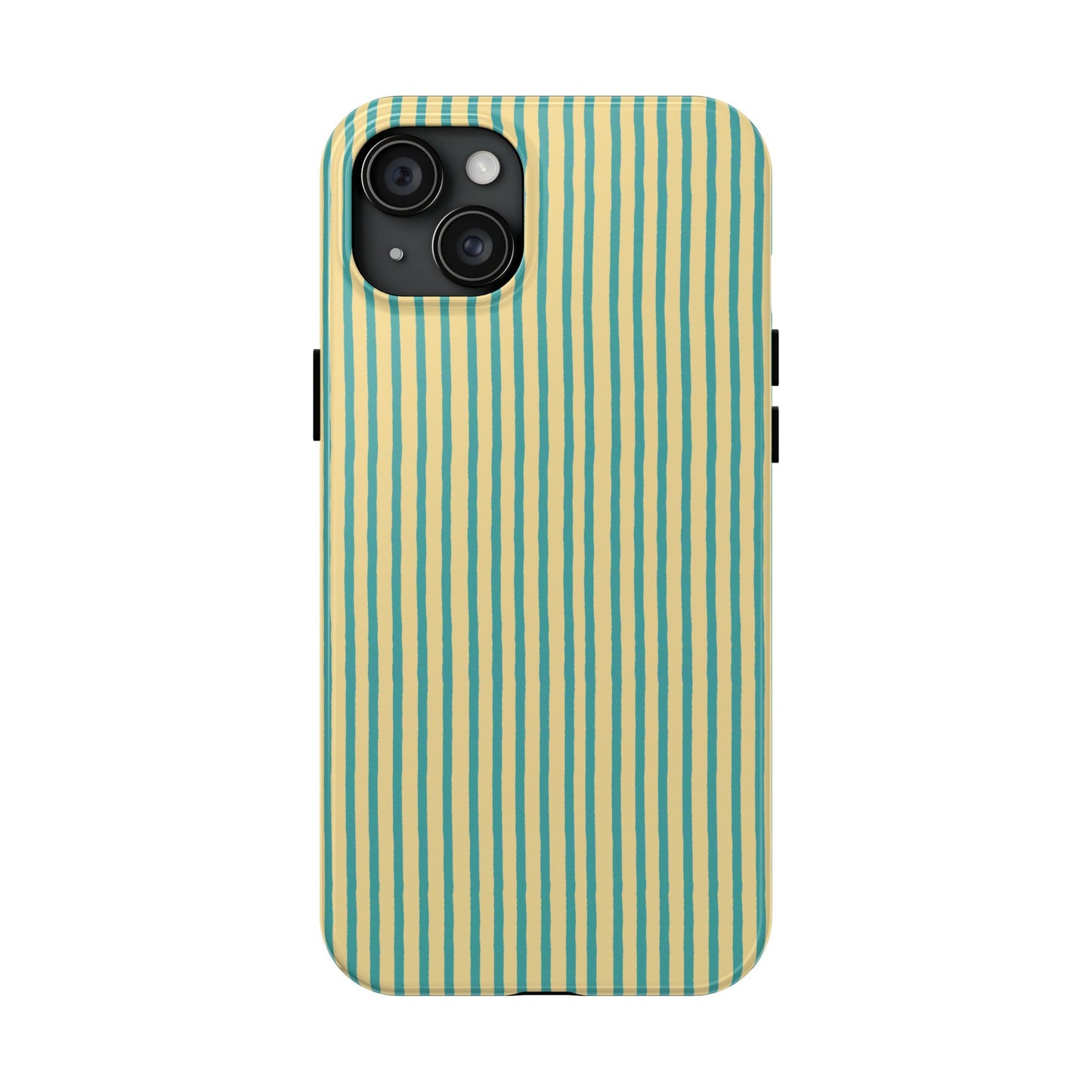 Stripe Yellow / Turquoise Phone Case