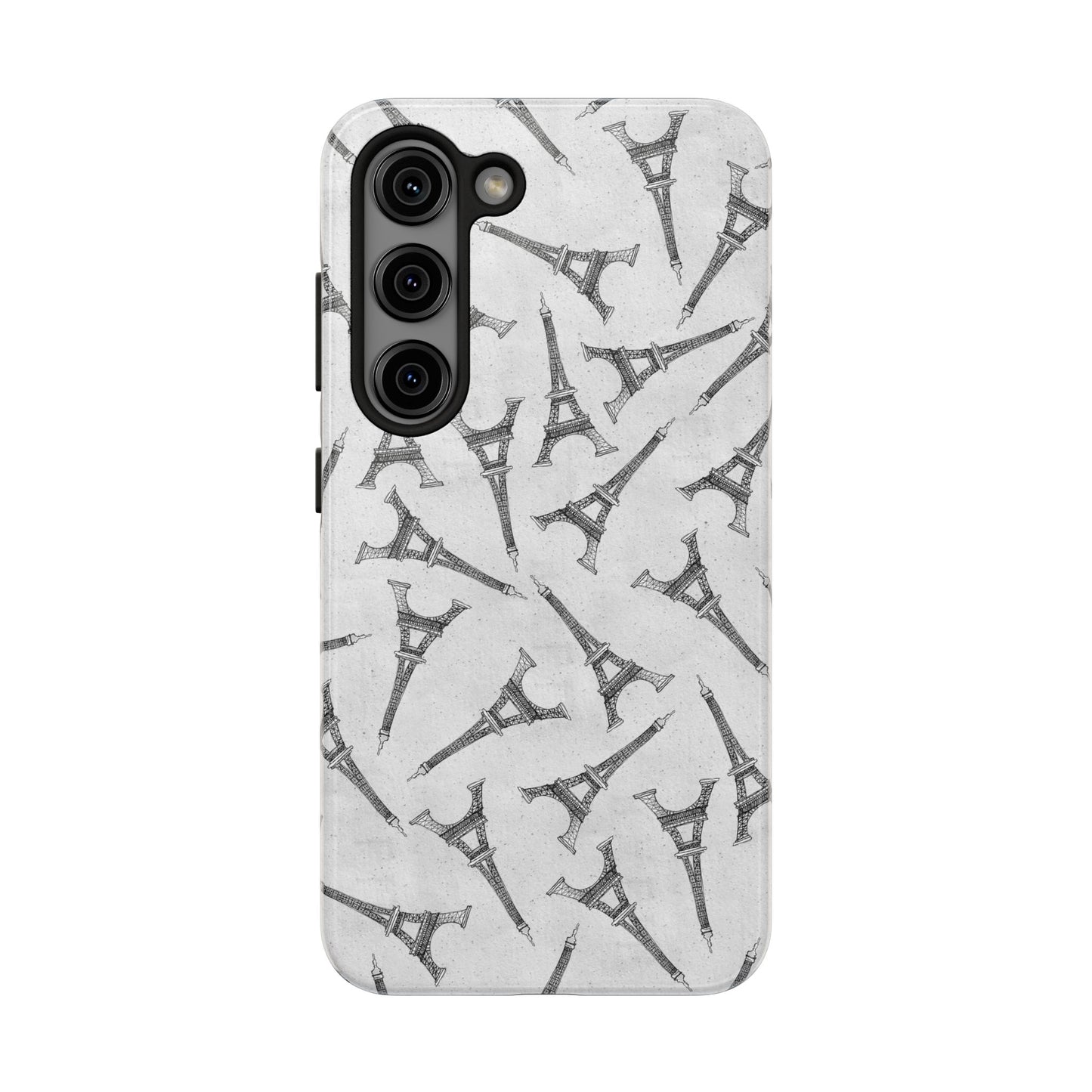 Eifelesque Silver Phone Case