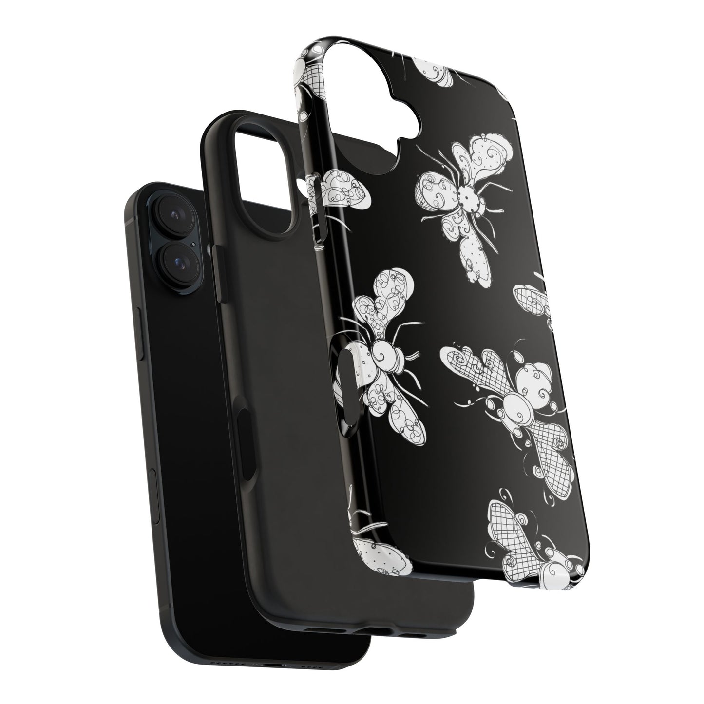 Busy Bee Black Phone Case