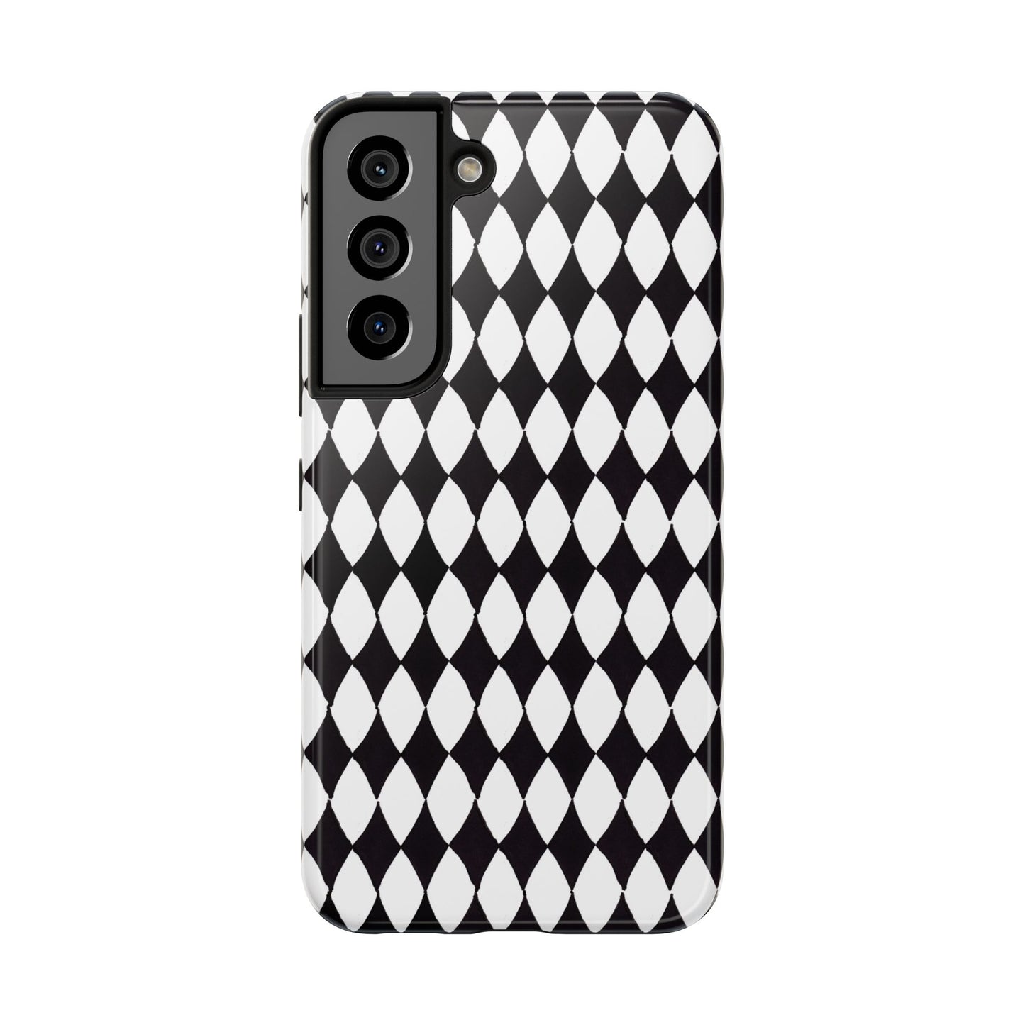 Diamond White / Black Phone Case