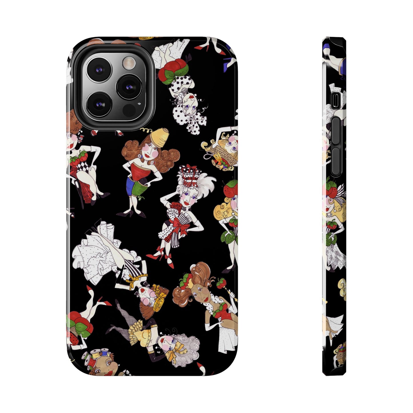 Sew Tossed Black Phone Case