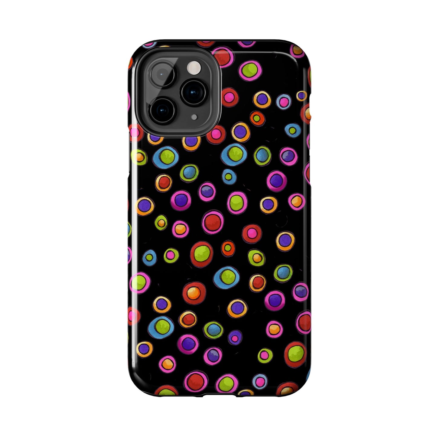 Dopey Dots Black Phone Case