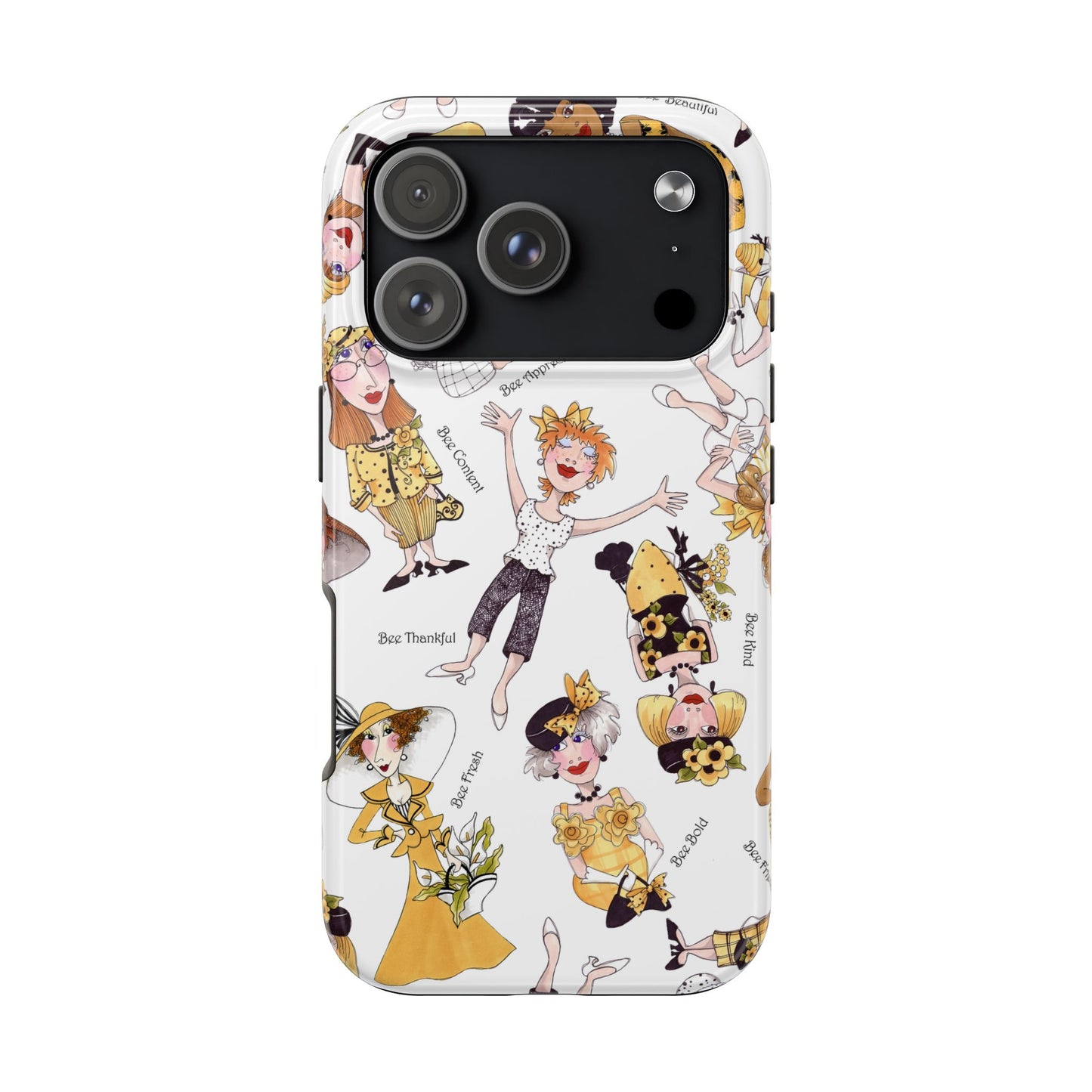 Bee Tossed White Phone Case