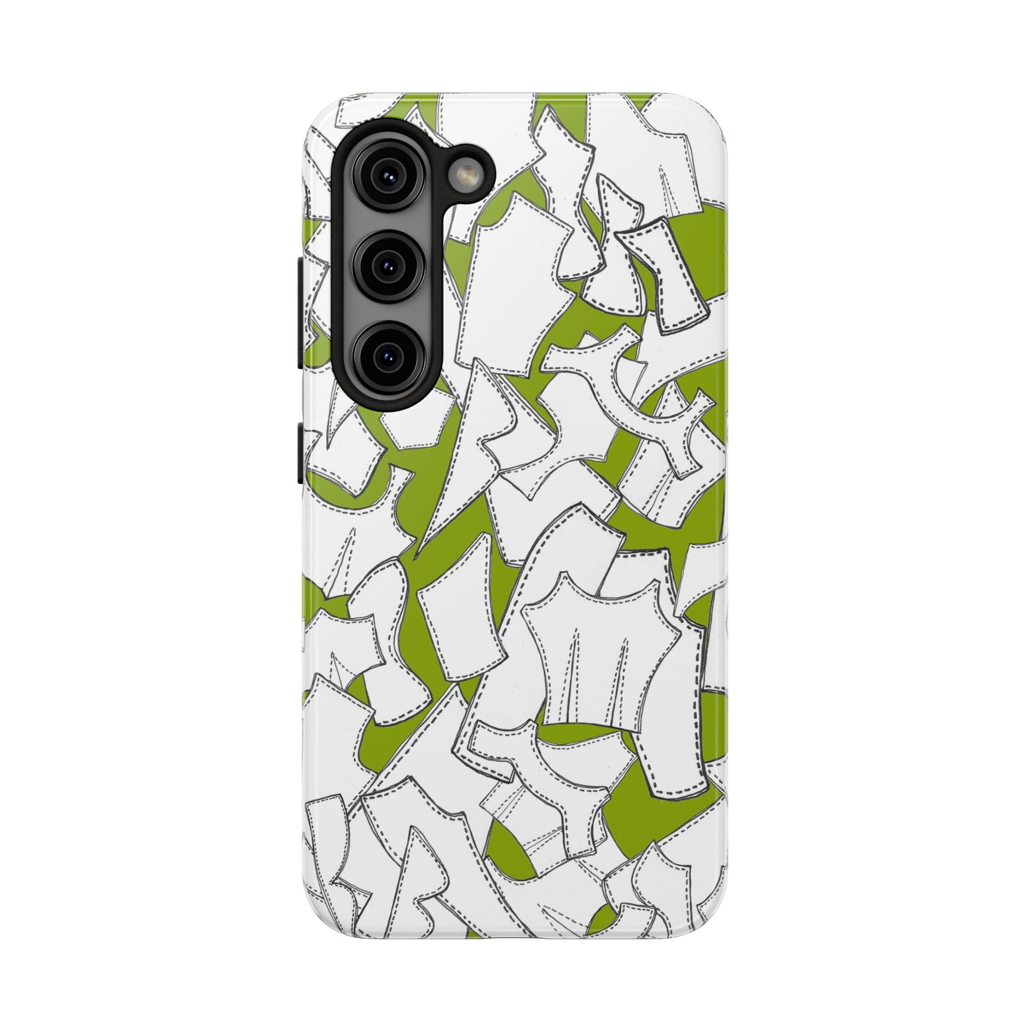 Pattern Pieces Chartreuse Phone Case