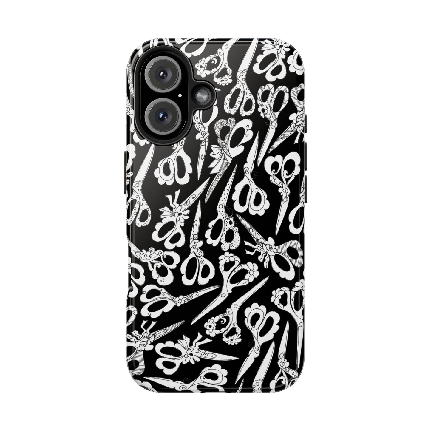 Scissor Blizzard Black Phone Case