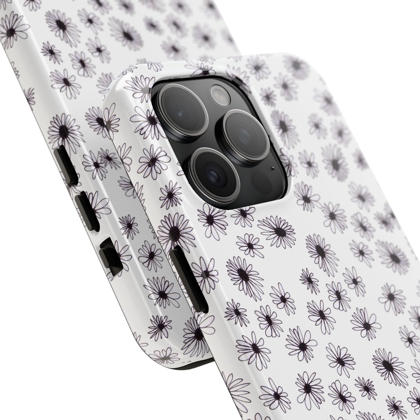 Random Daisy White / Black Phone Case