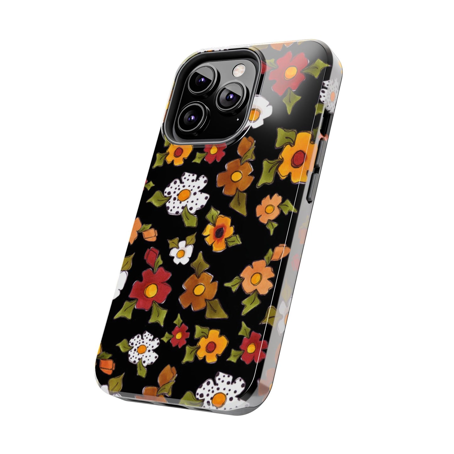 Spice Posie Black Phone Case