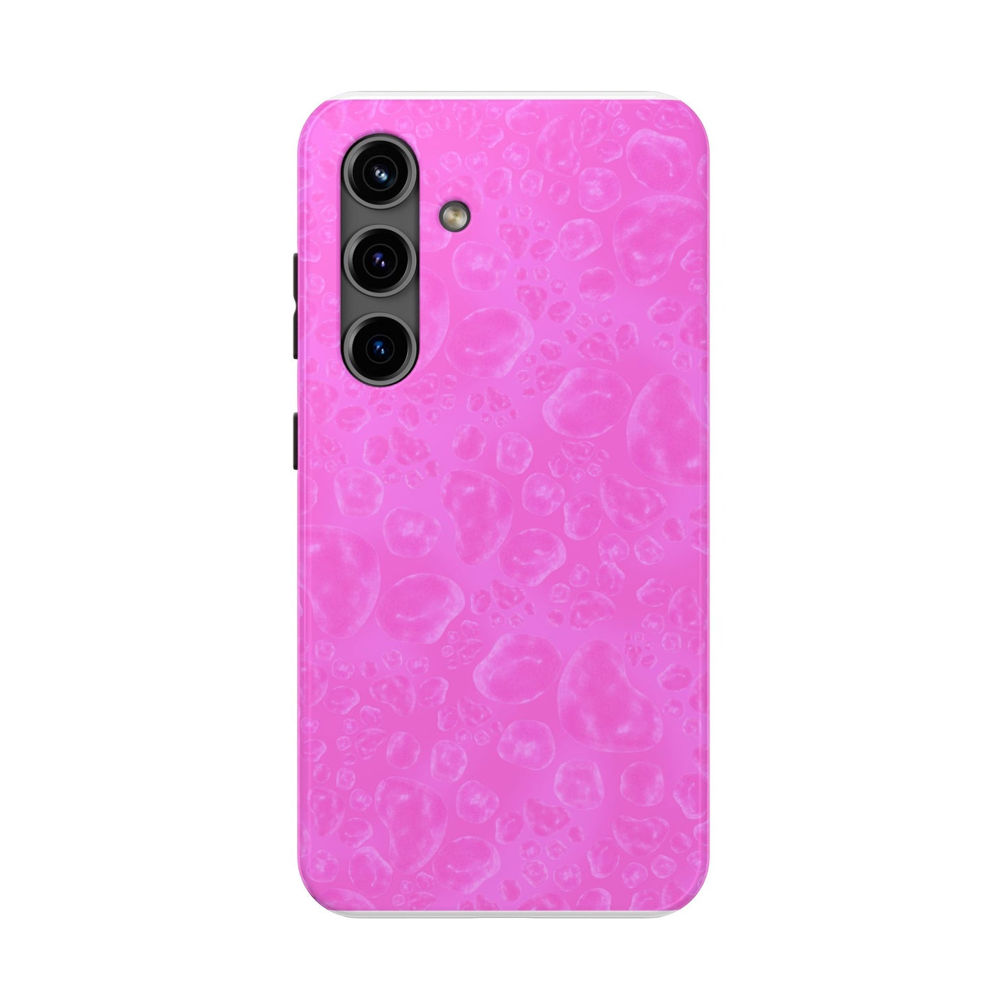 Paw Dots Cerise Phone Case