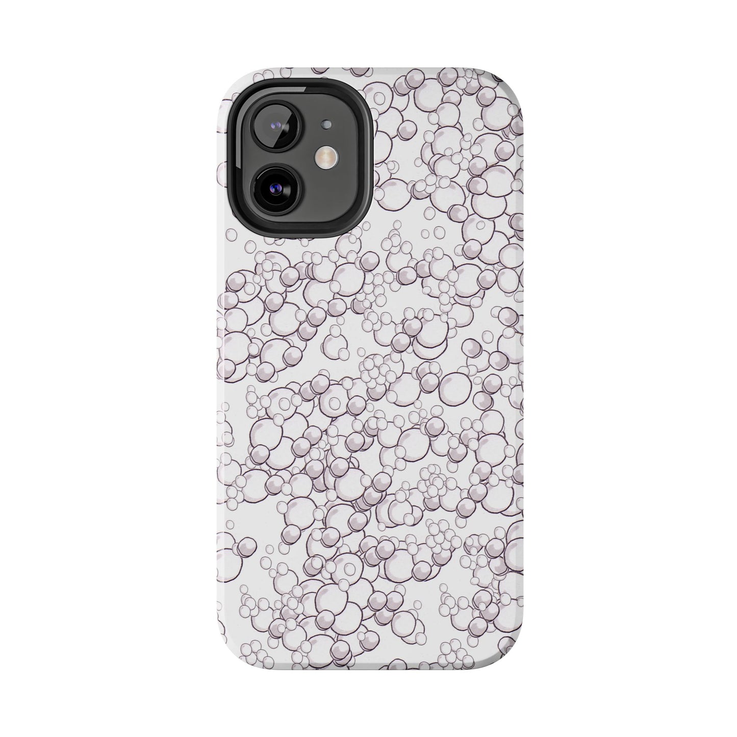 Bubble Dots White Phone Case