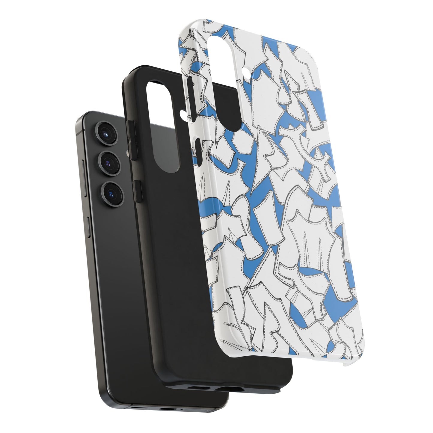 Pattern Pieces Turquoise Phone Case