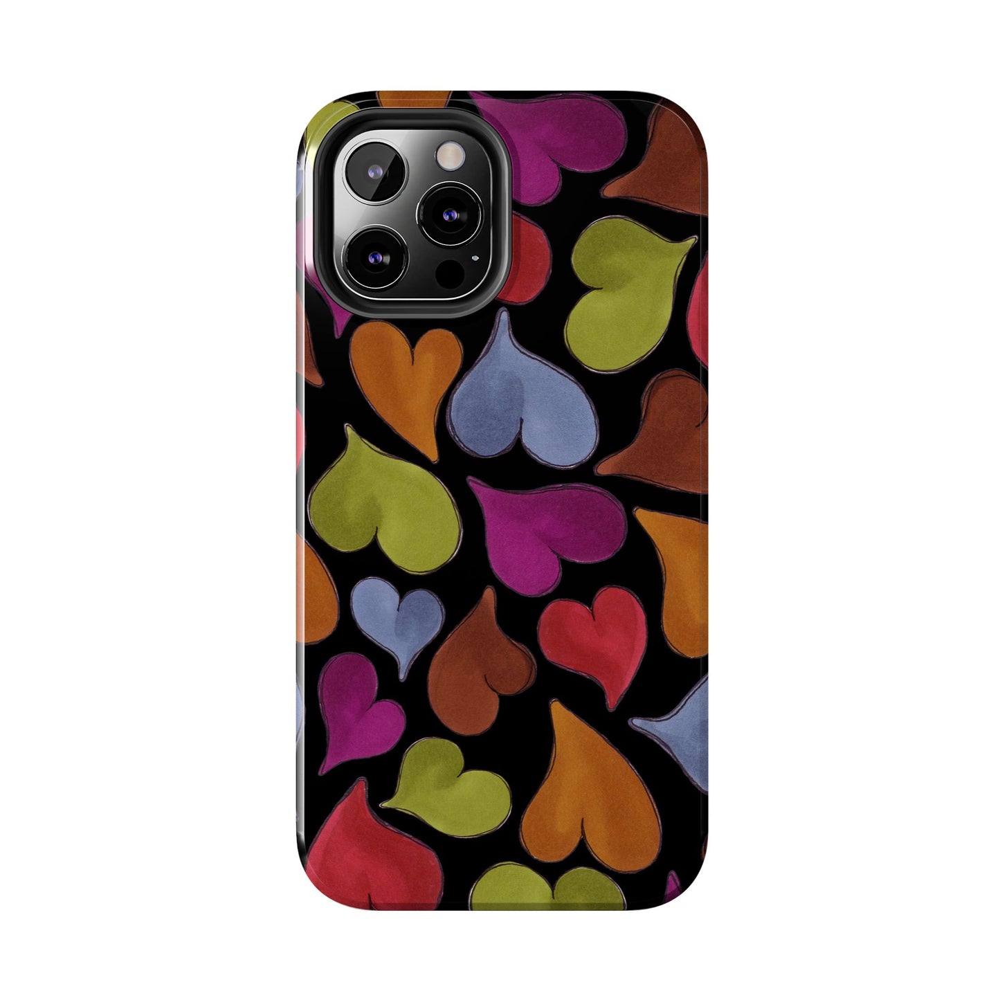 Big Hearted Black Phone Case
