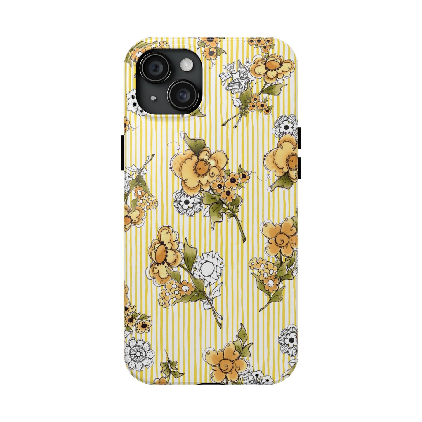 Bee Floral White / Yellow Phone Case