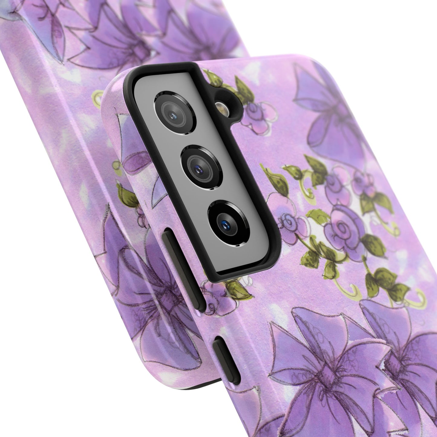 Bows & Flowers Purple Phone Case