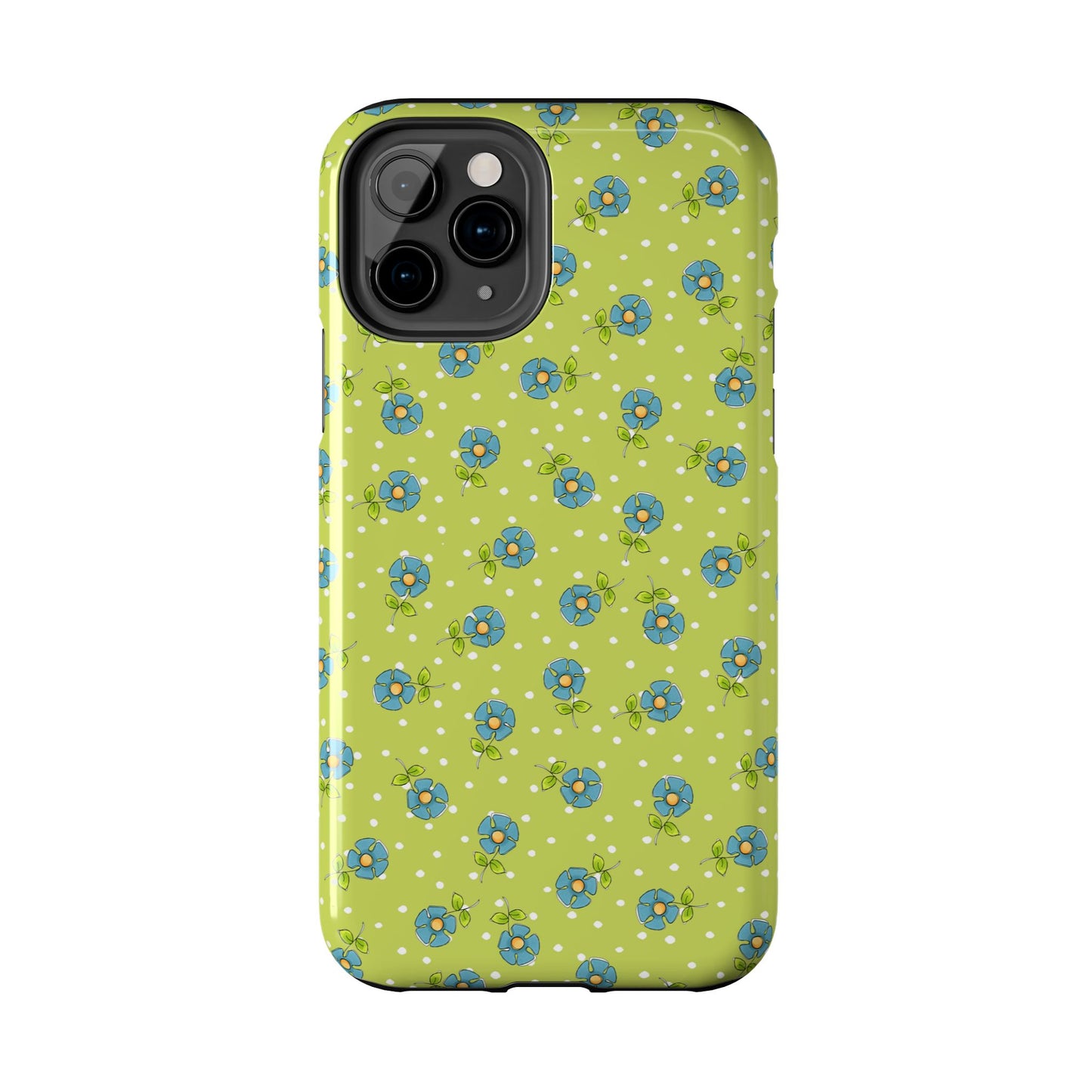 Daisy Dots Green Phone Case