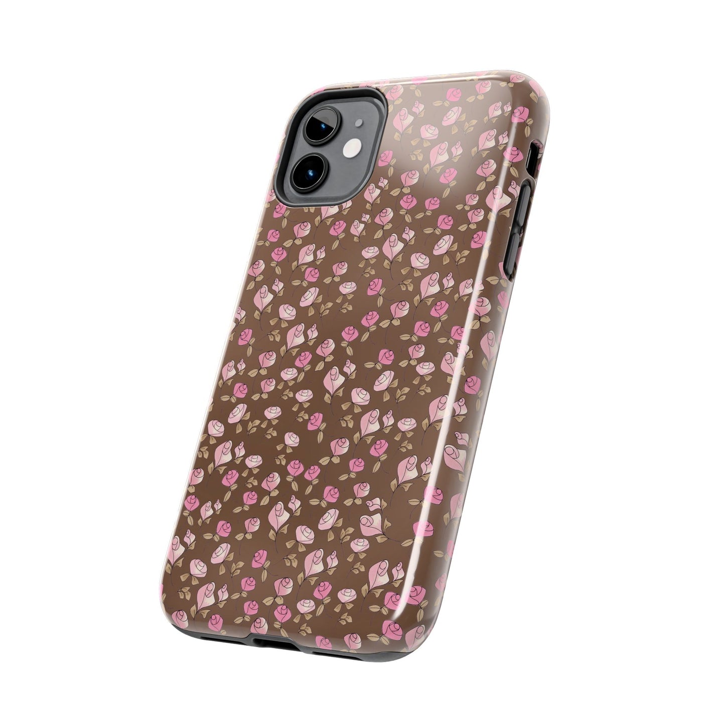 Little Bitty Roses Chocolate Phone Case